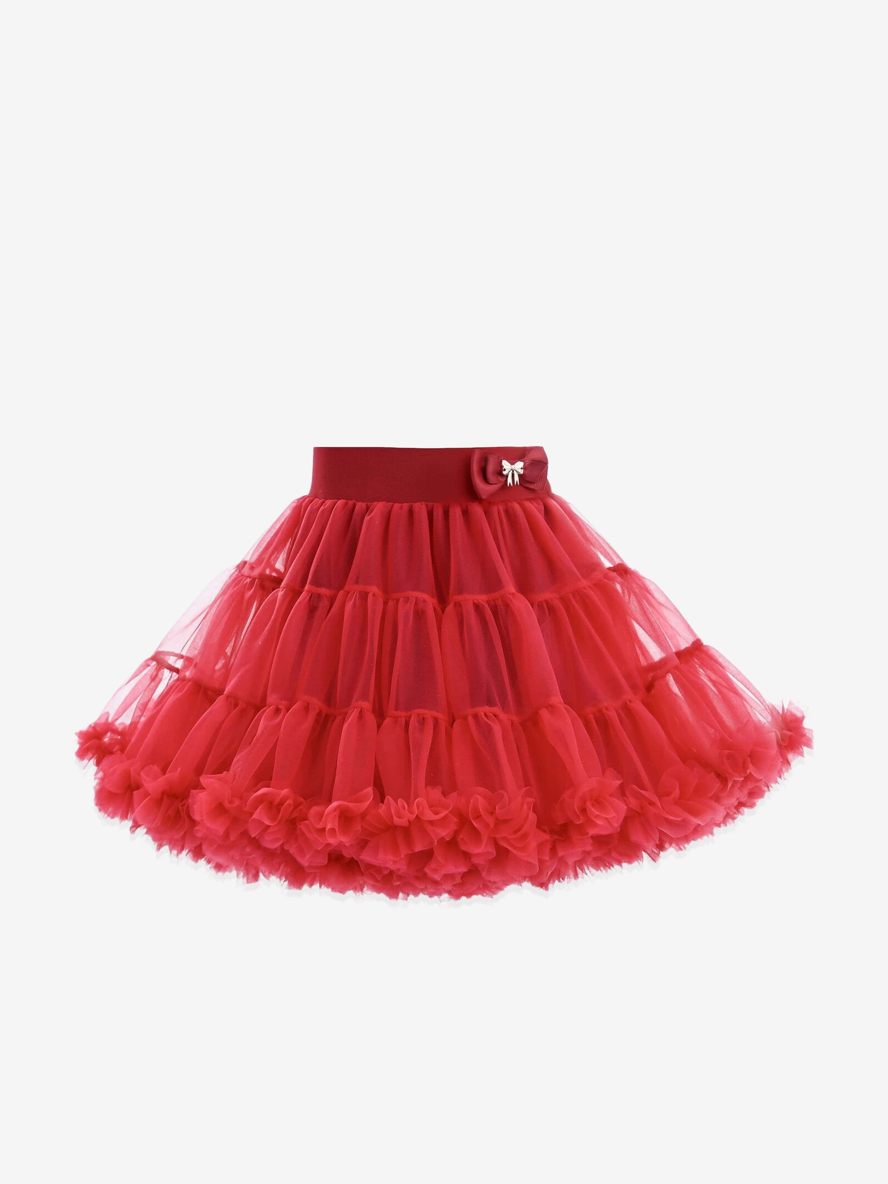 Mimi Tutu Red Cherry Bow Tulle Skirt Childsplay Clothing