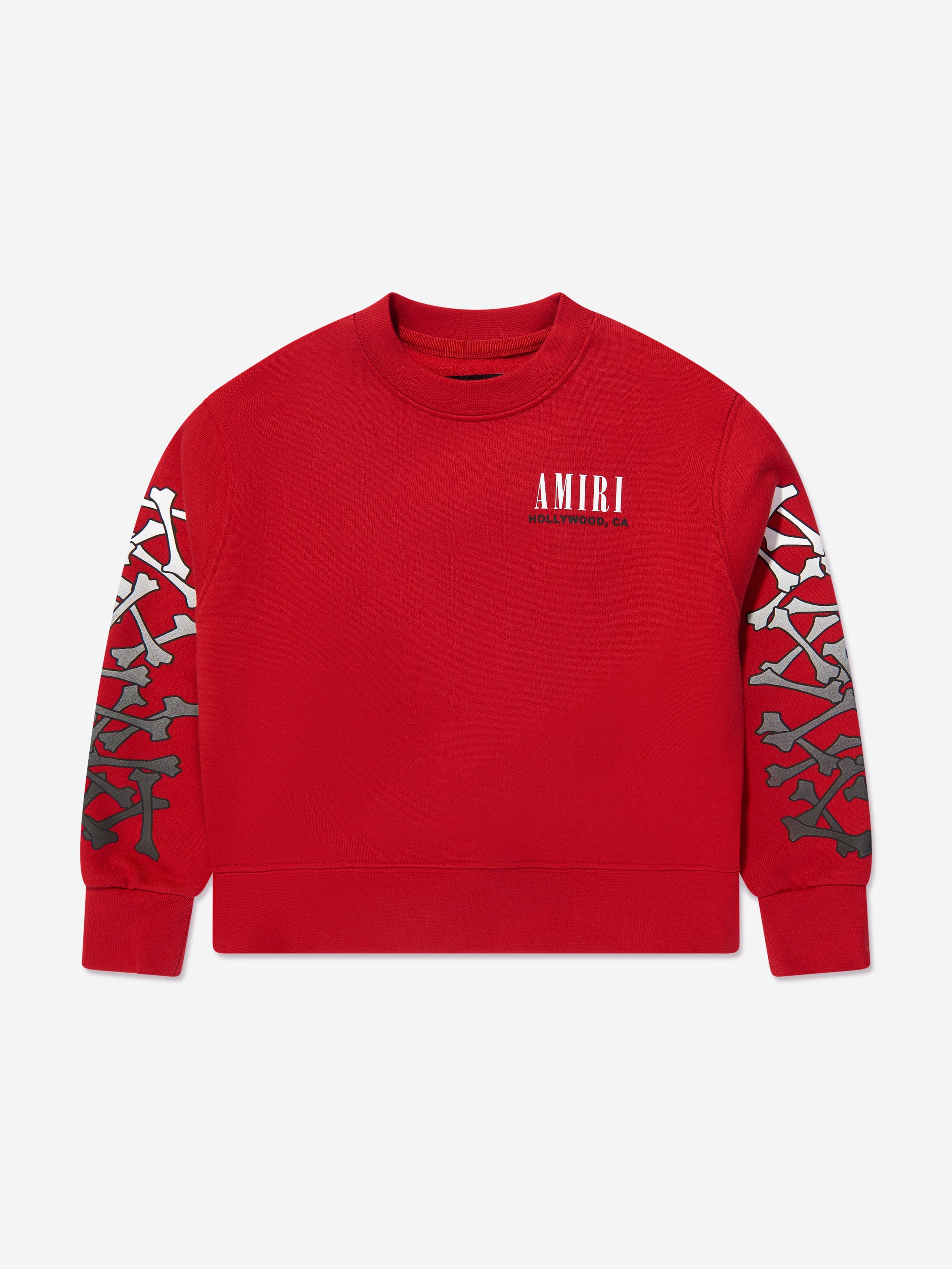 Amiri Kids Bones Sweatshirt in Red | Childsplay Clothing