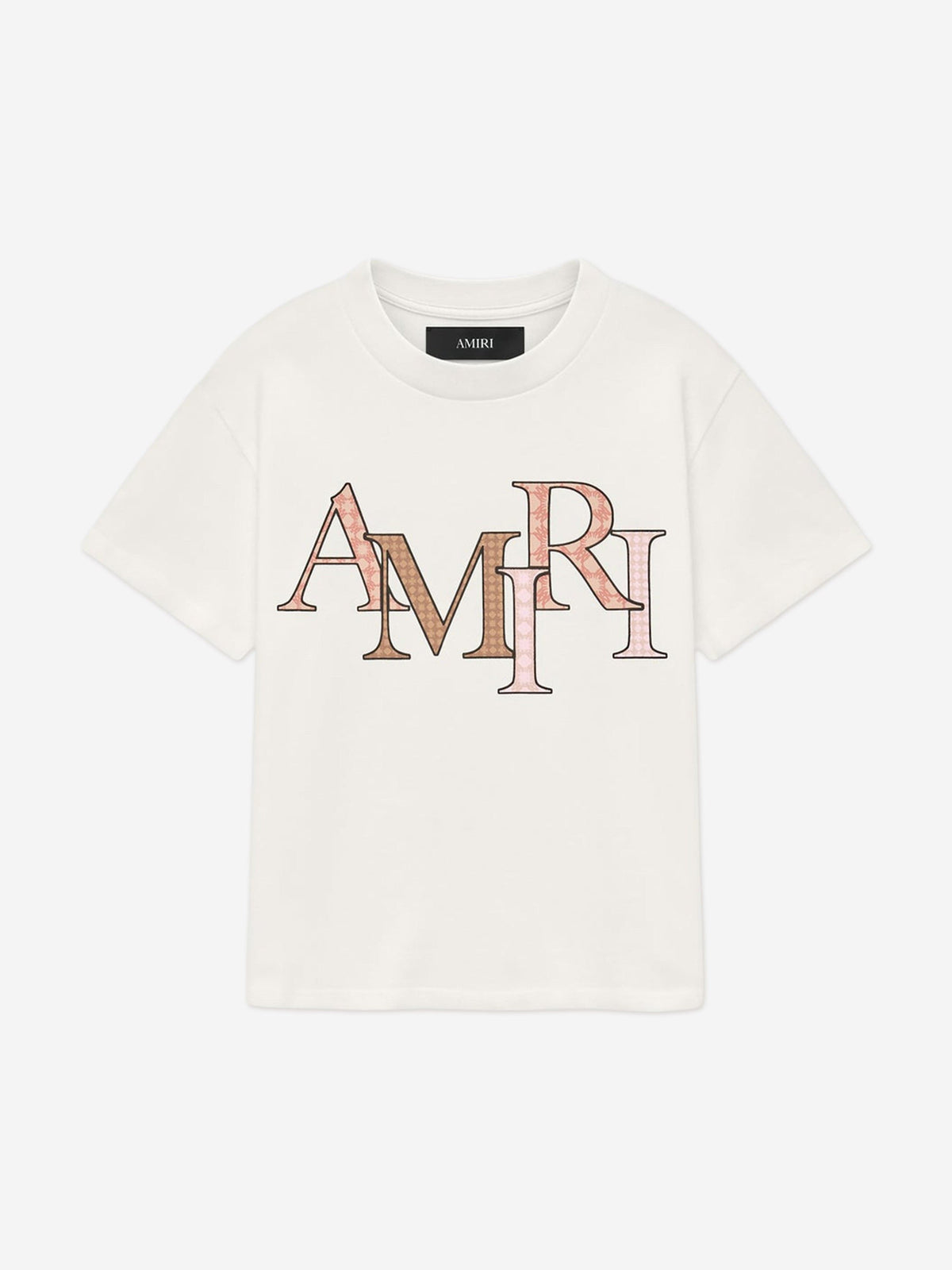 Amiri Kids Staggered T-Shirt in Ivory | Childsplay Clothing