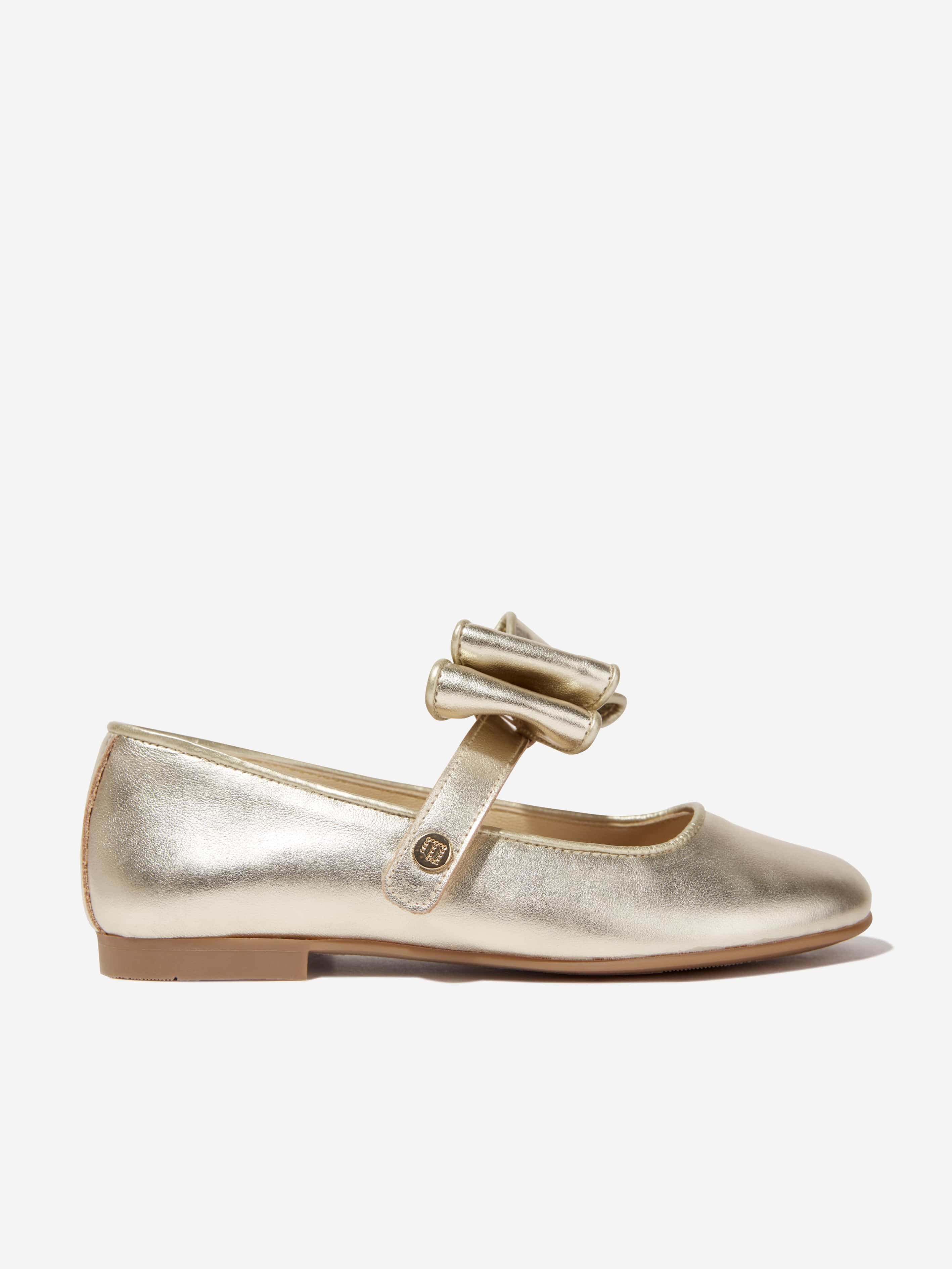 Andanines Girls Shoes In Gold 2 main image 1