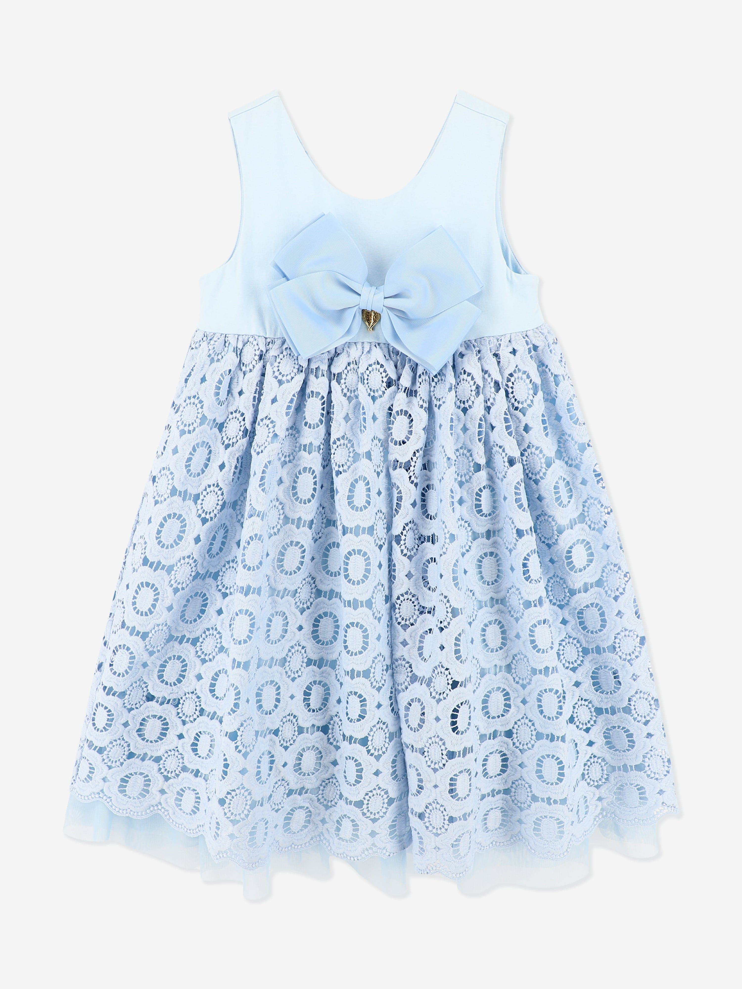 Angels Face Girls Corella Lace Dress in Blue | Childsplay Clothing Angels Face Girls Corella Lace Dress in Blue | Childsplay Clothing