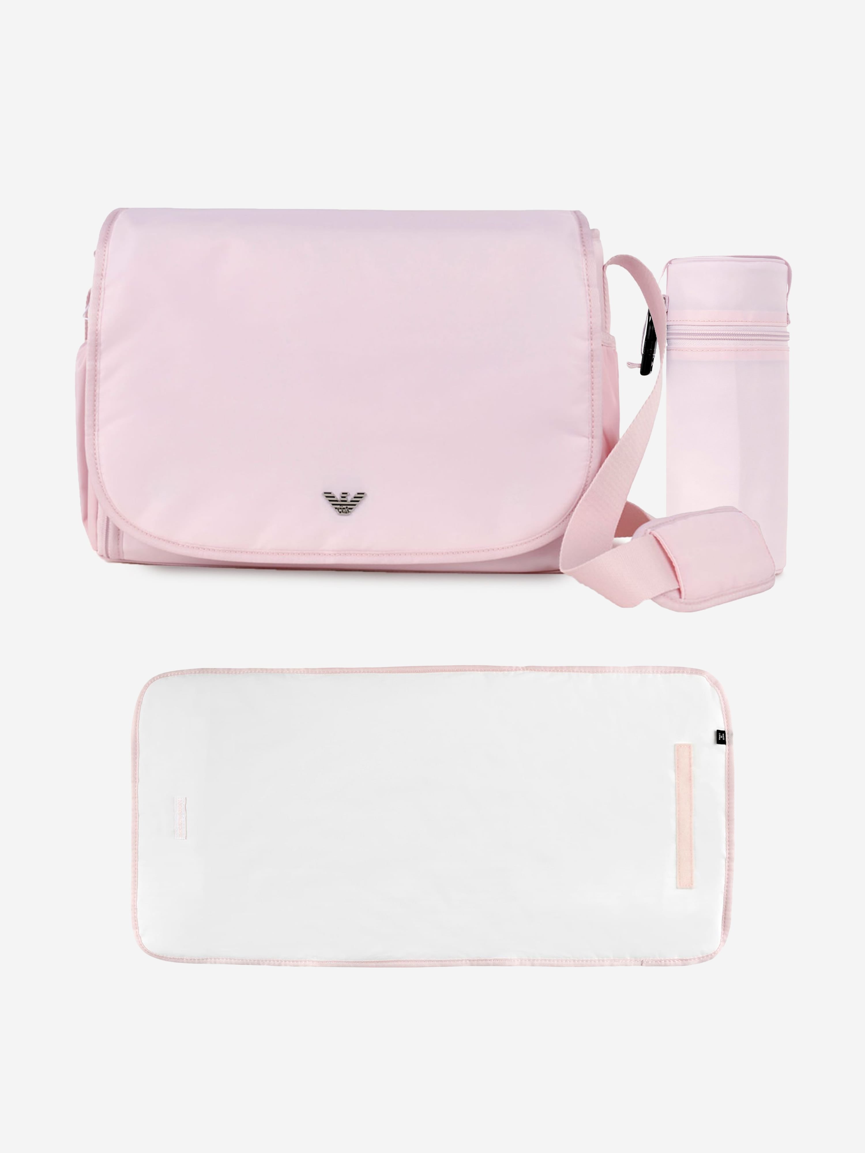 Emporio Armani Baby Girls Logo Changing Bag in Pink (36cm