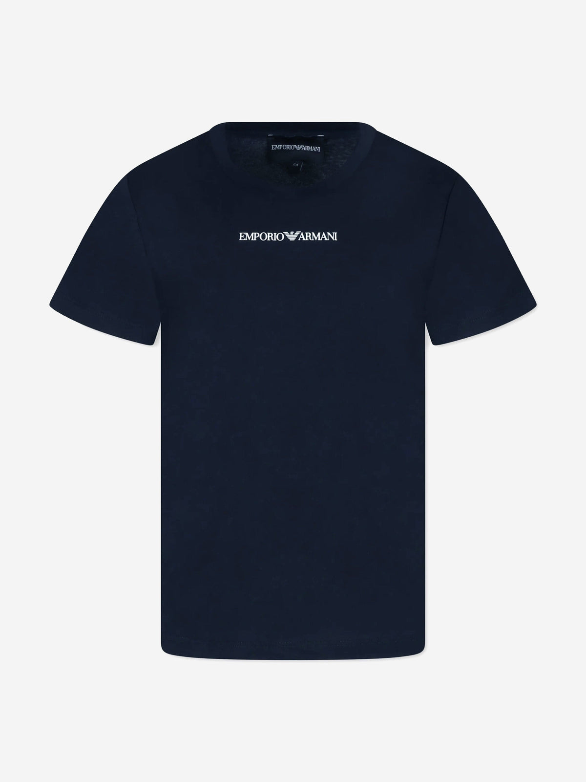 Emporio Armani Boys Logo T-Shirt in Navy | Childsplay Clothing