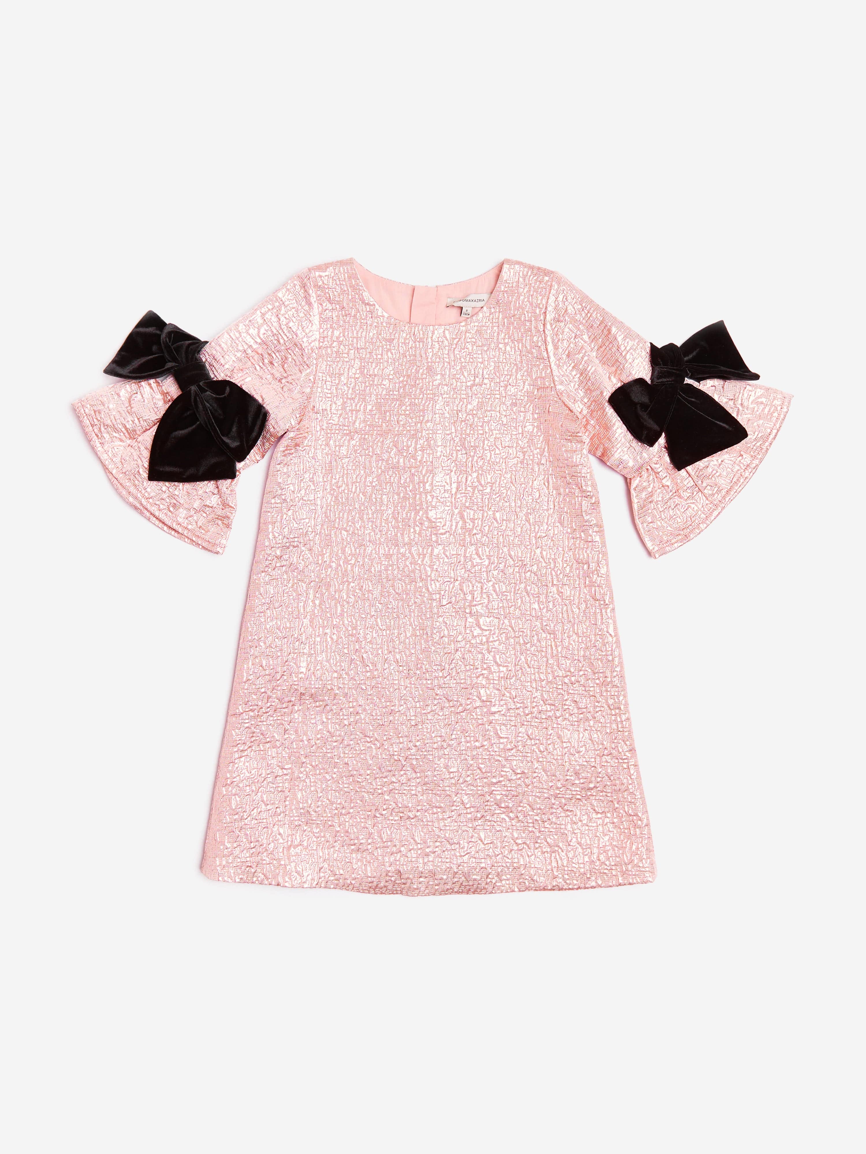 bcbgmaxazria metallic dress BCBGMAXAZRIA Girls Metallic Dress in Pink