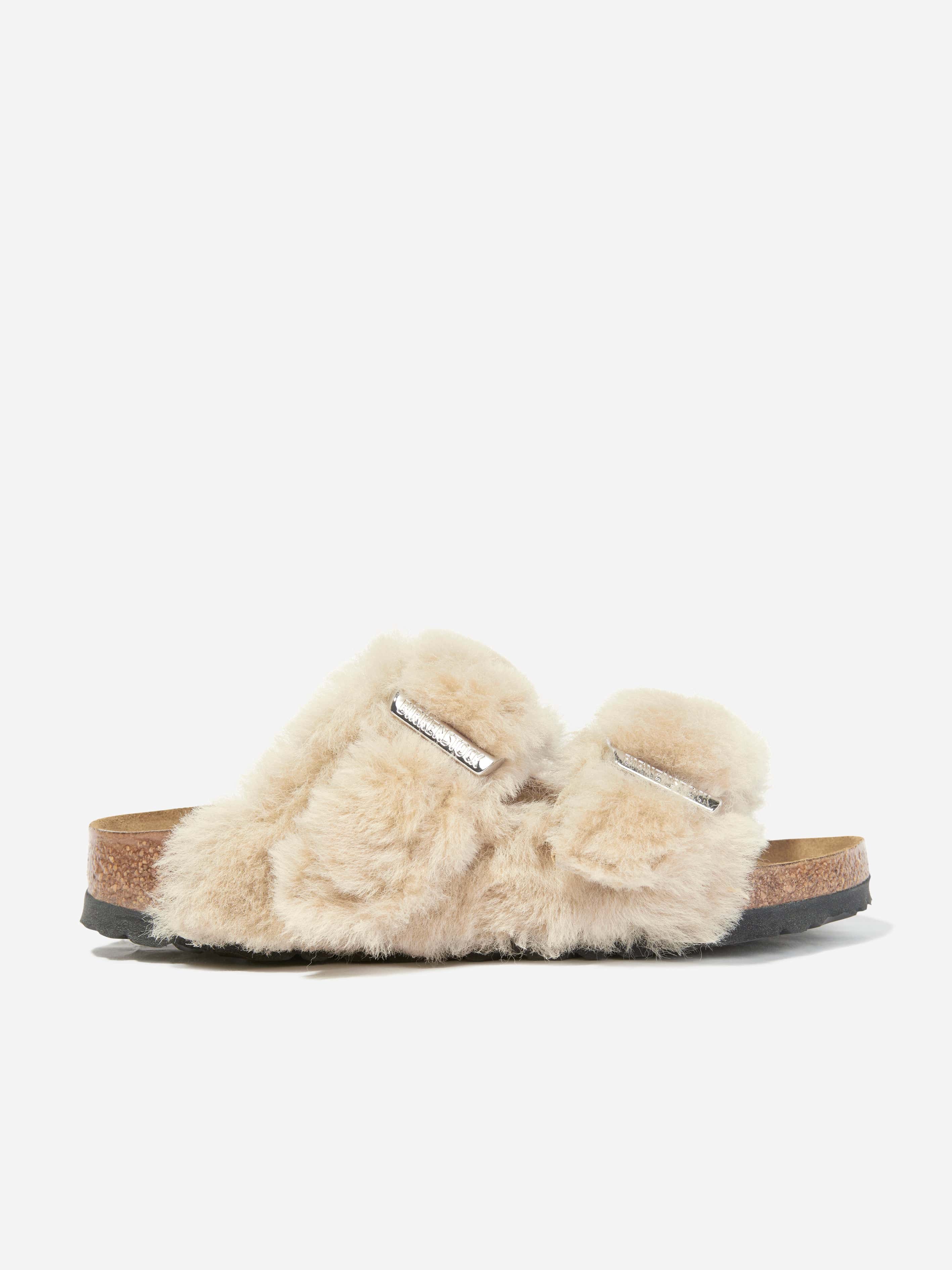 Birkenstock モカシン 37 （24cm）ベージュ BIRKENSTOCK Classic Arizona Shearling Sandals in Beige