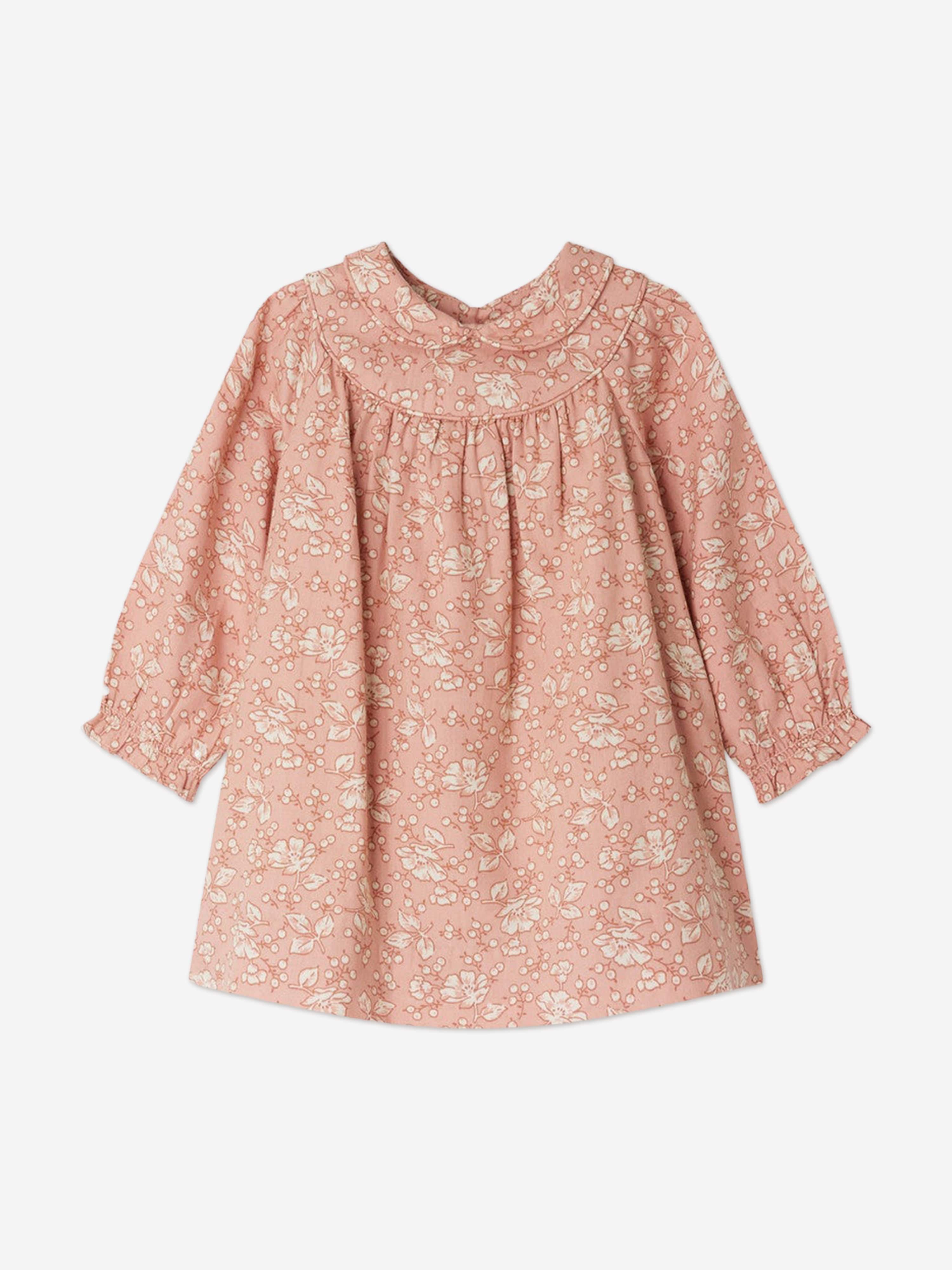 bonpoint pink dress New BONPOINT Girls FLORAL PRINT COTTON DRESS - PINK Size 14
