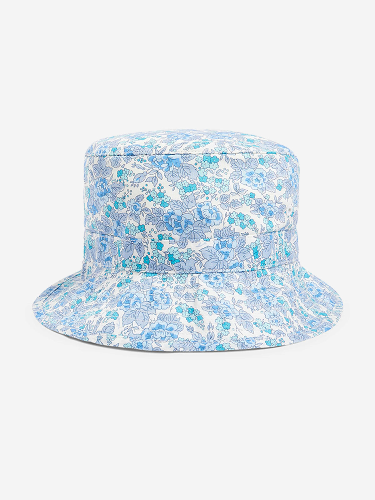 Cleobella Gia Bucket Hat NWT Sample Blue White Floral Boho Cherry on Top Bucket - Vintage Crochet Granny Square Hat  main image 4