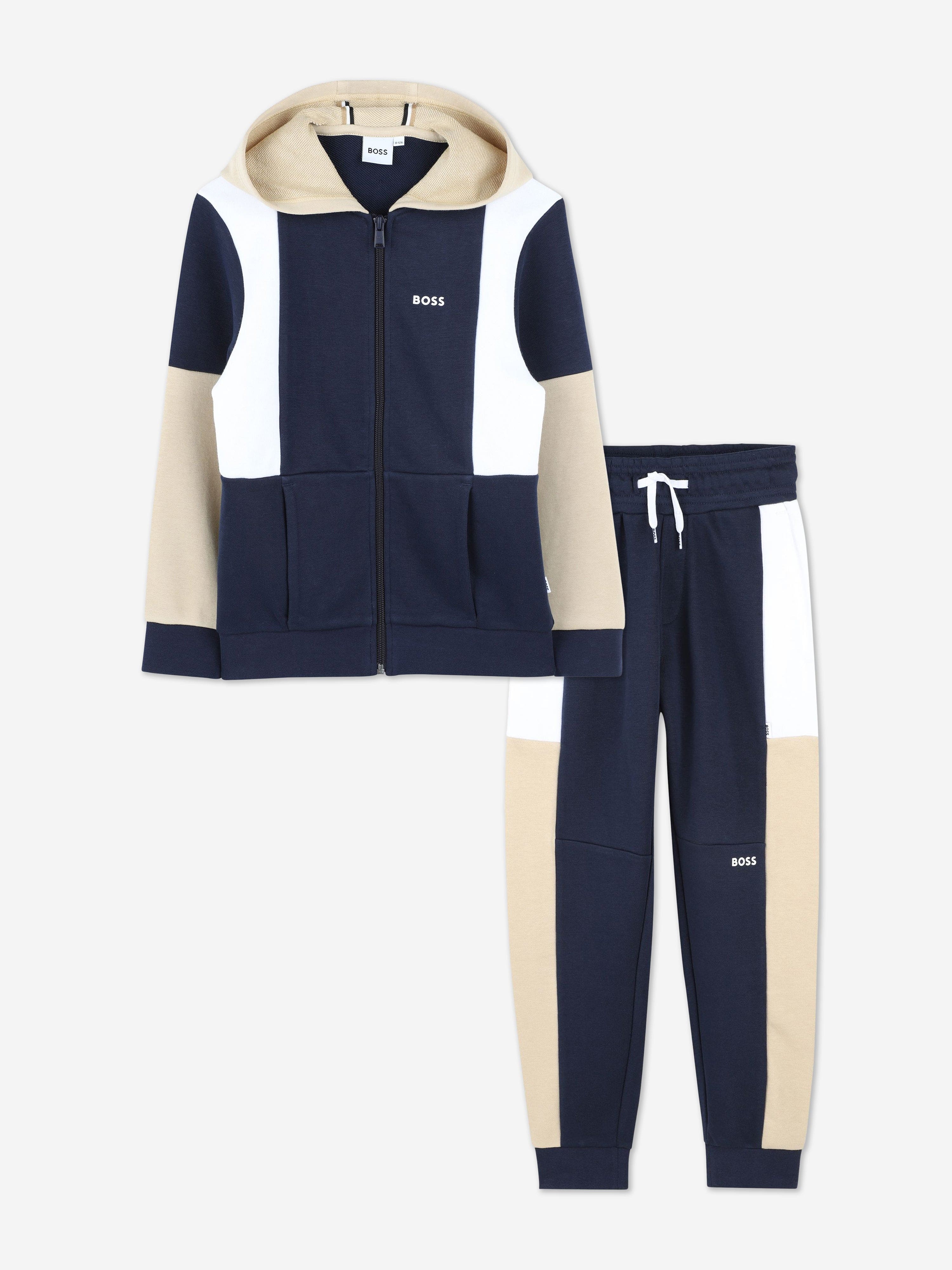 BOSS BOSS Boys Logo Tracksuit in Navy Childsplay Clothing