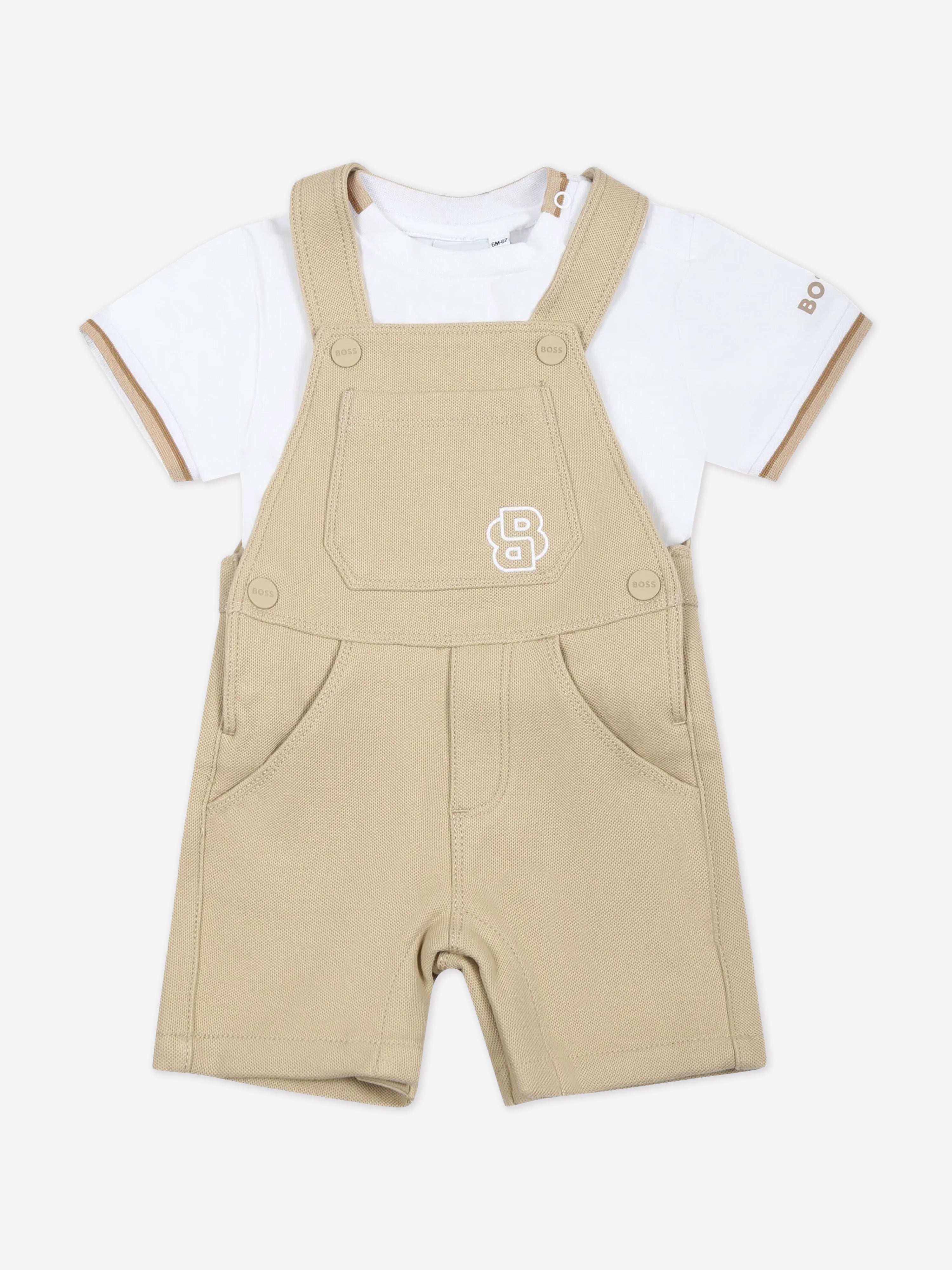 Boss Baby Boys Playsuit In Beige main image 1