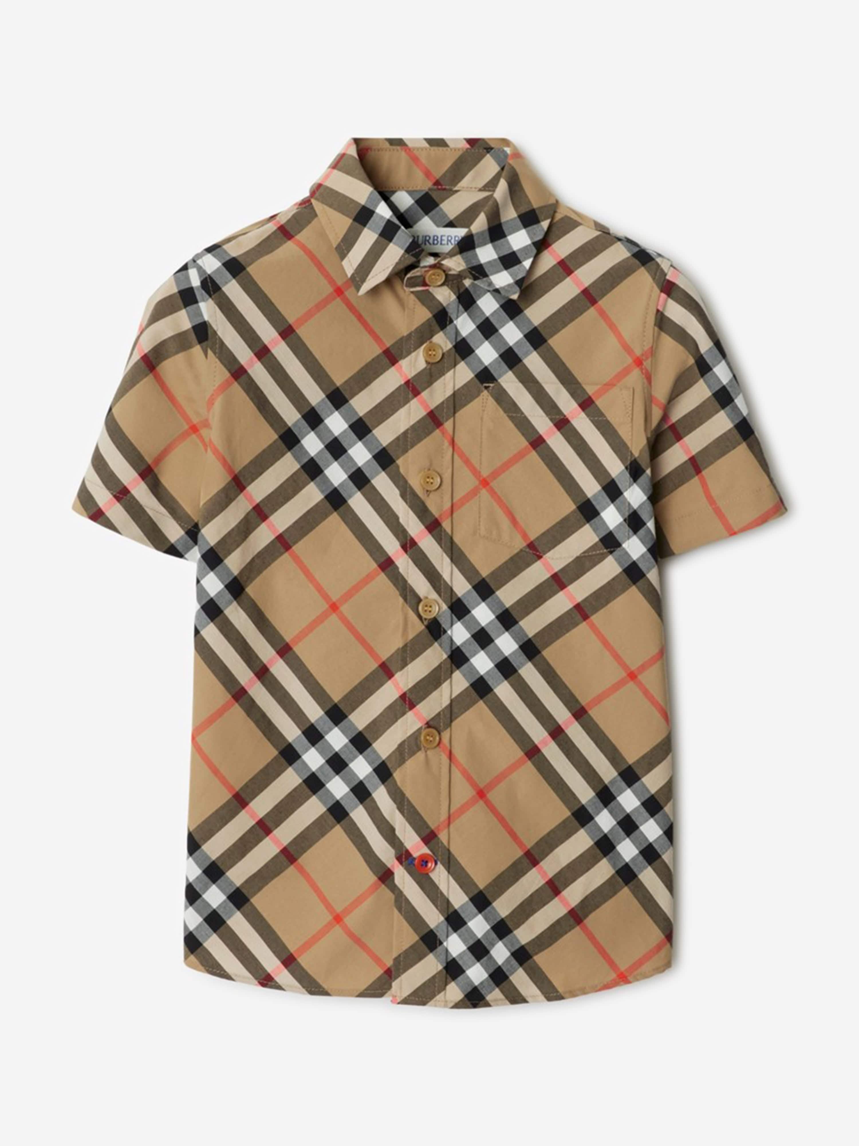 Burberry Boys Owen Essential Shirt in Beige | Childsplay Clothing