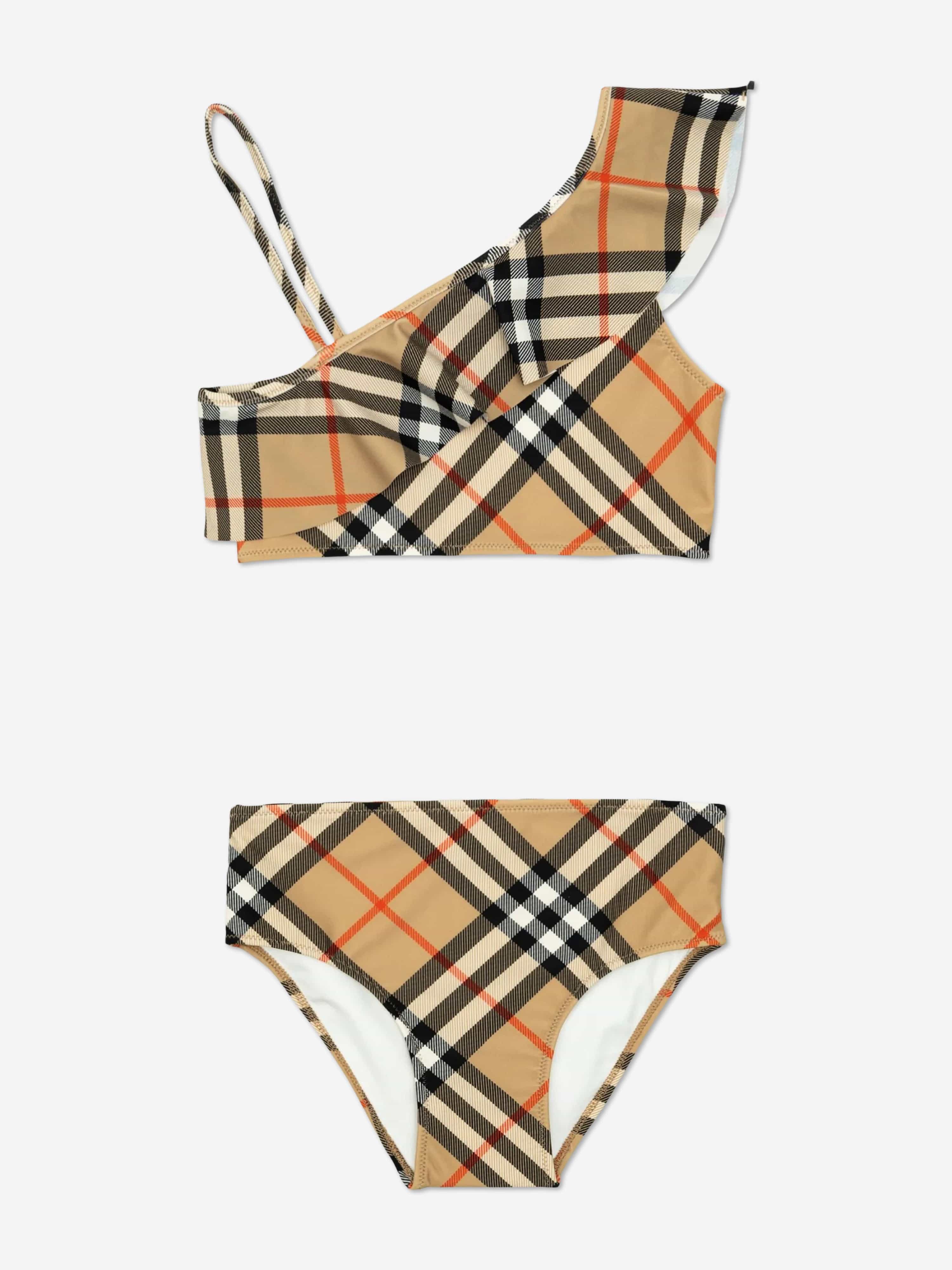 Burberry Girls Asla Check Bikini in Beige | Childsplay Clothing
