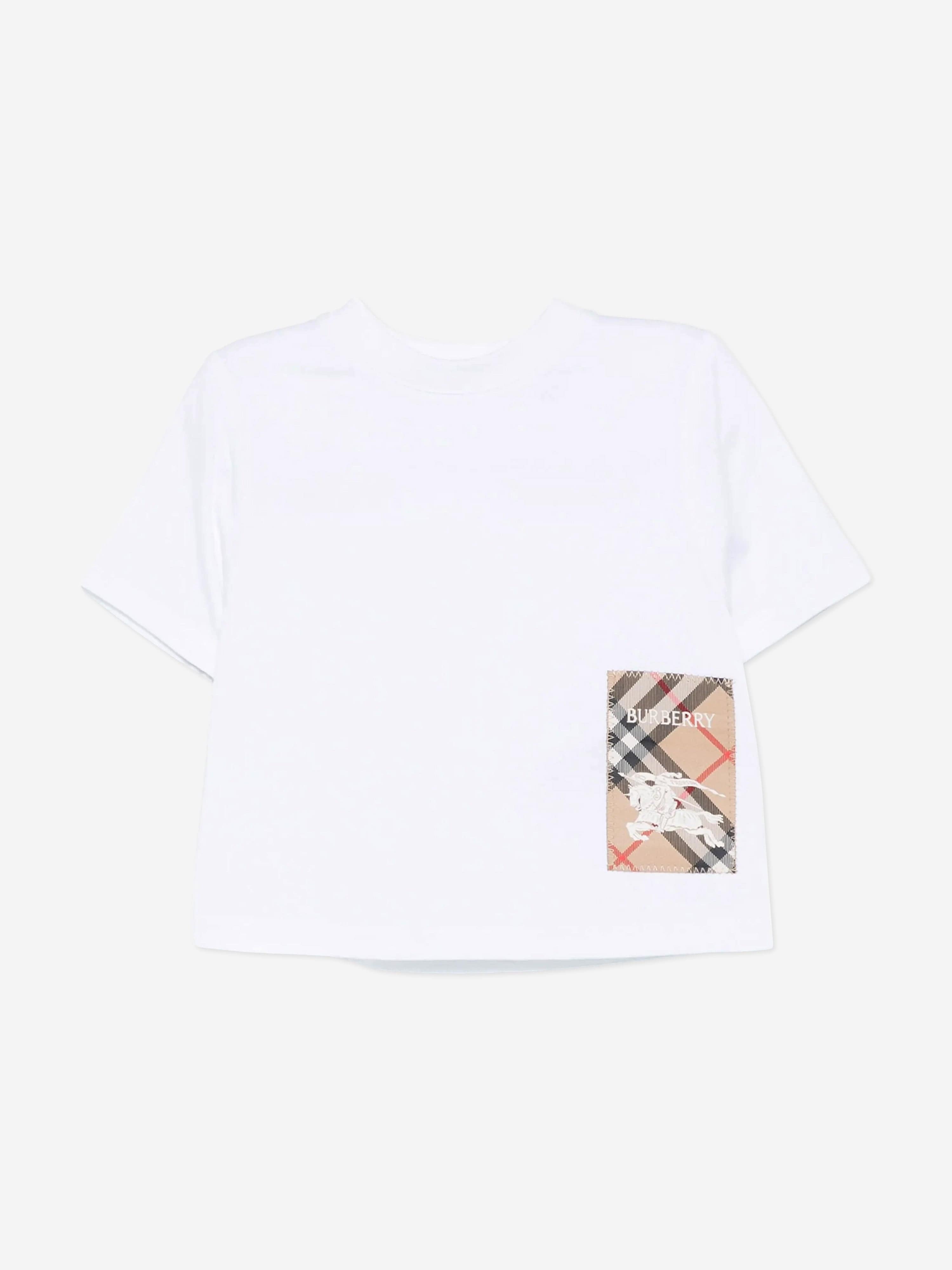 BURBERRY 6y116cm キッズ Tシャツ ホワイト Buy Burberry Kids Girl's Robbie Tee (Little Kids/Big Kids) White