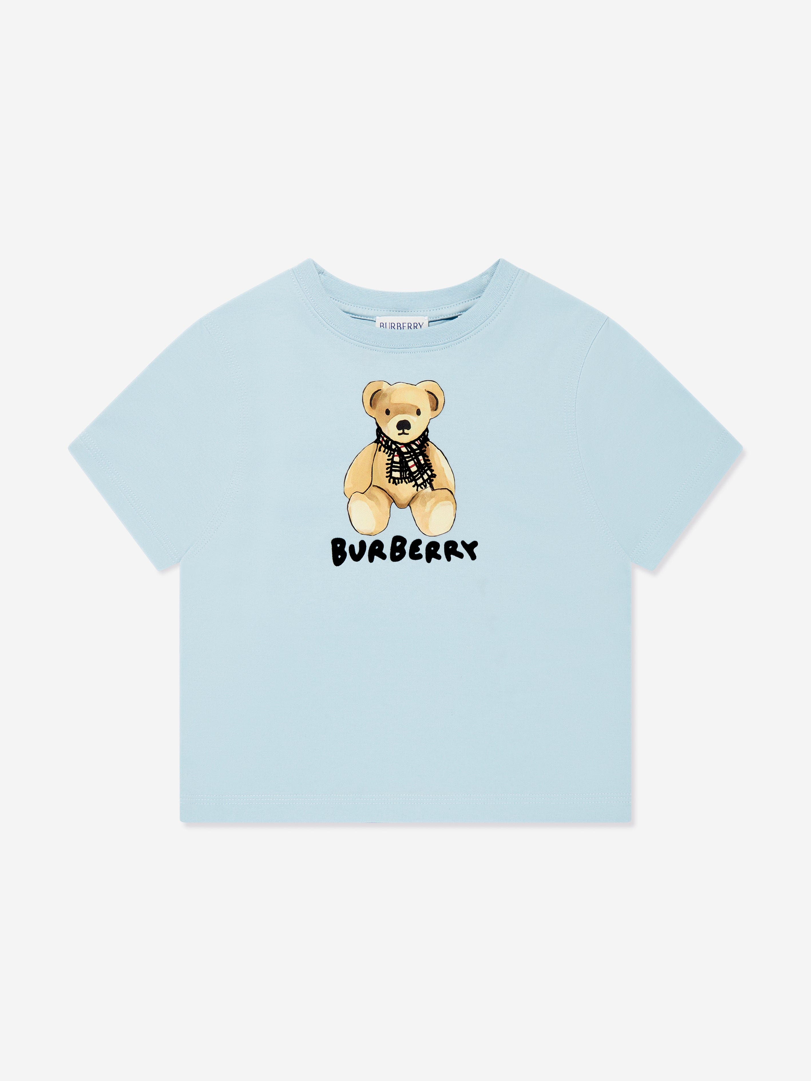 Burberry Boys Teddy Bear T-Shirt in Blue | Childsplay Clothing
