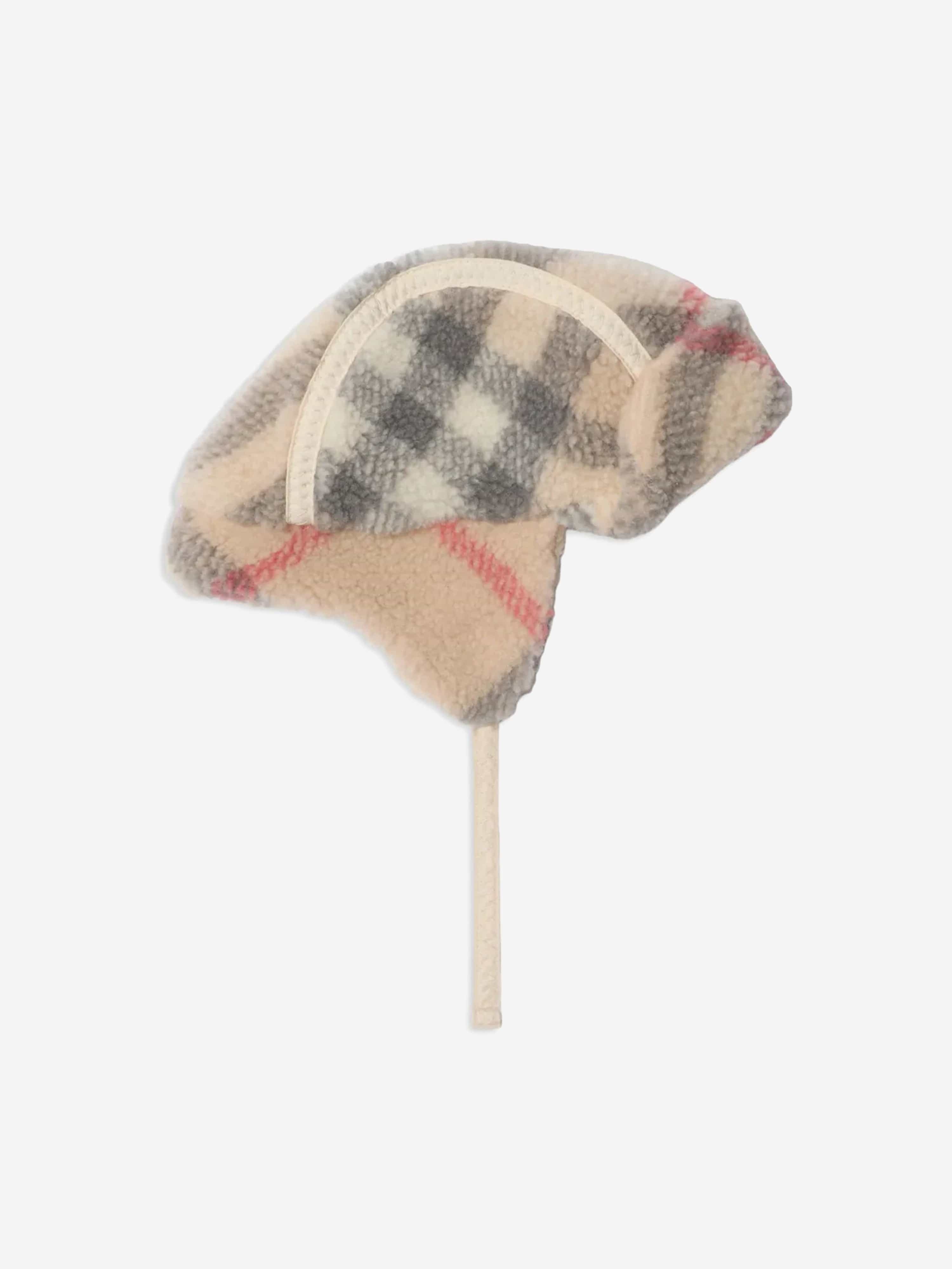Burberry Kids Burberry Baby Turner Check Hat in Beige Childsplay