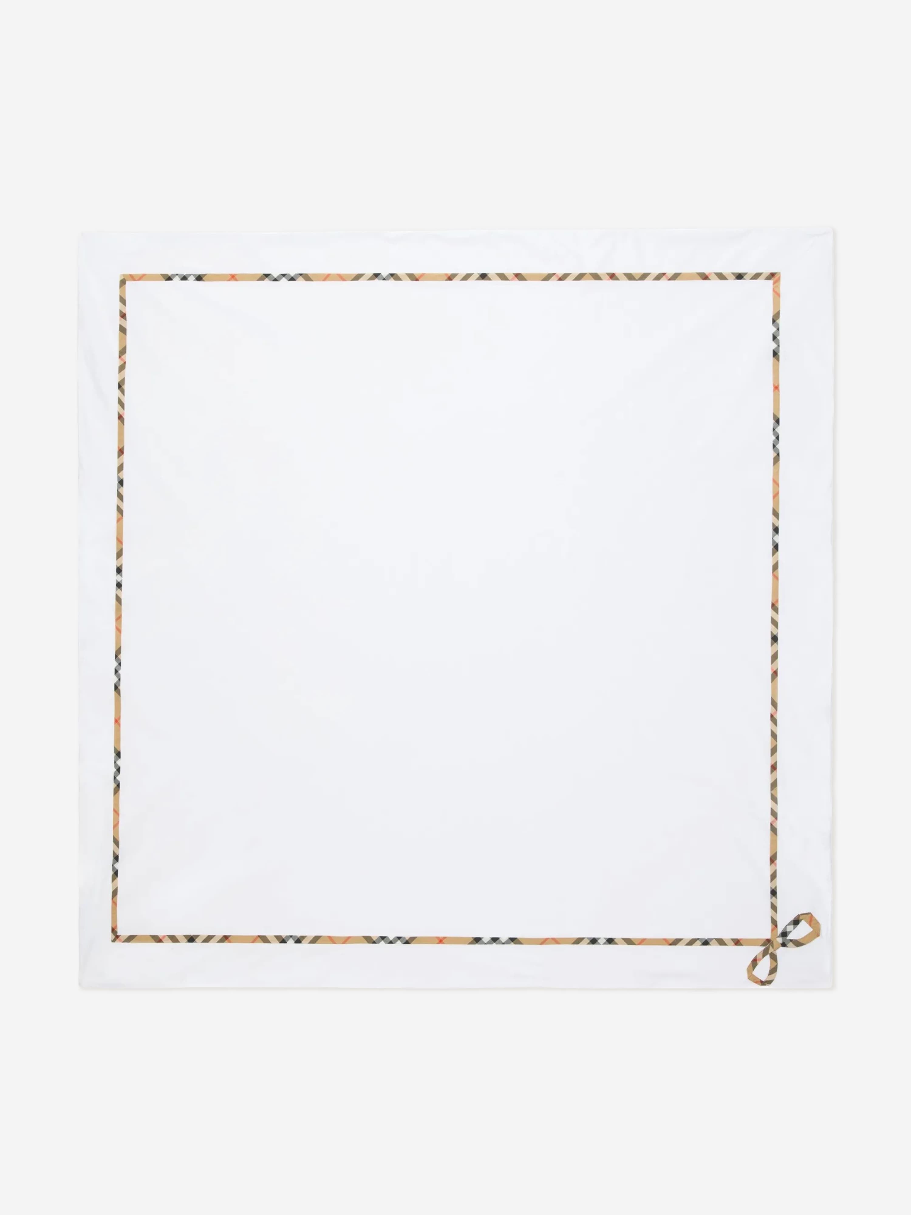BURBERRY ホワイトブランケット Burberry White Quilted Blanket With