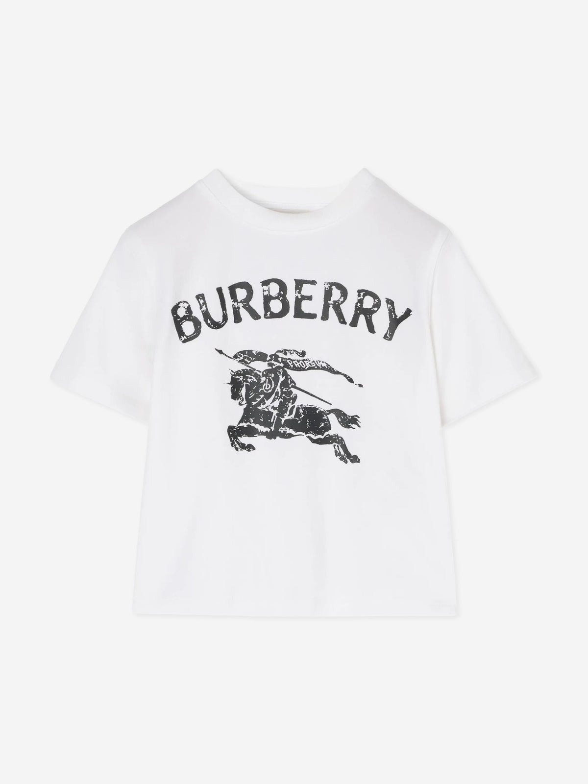 Burberry Baby Girls Cedar Stamp EKD T-Shirt in White | Childsplay