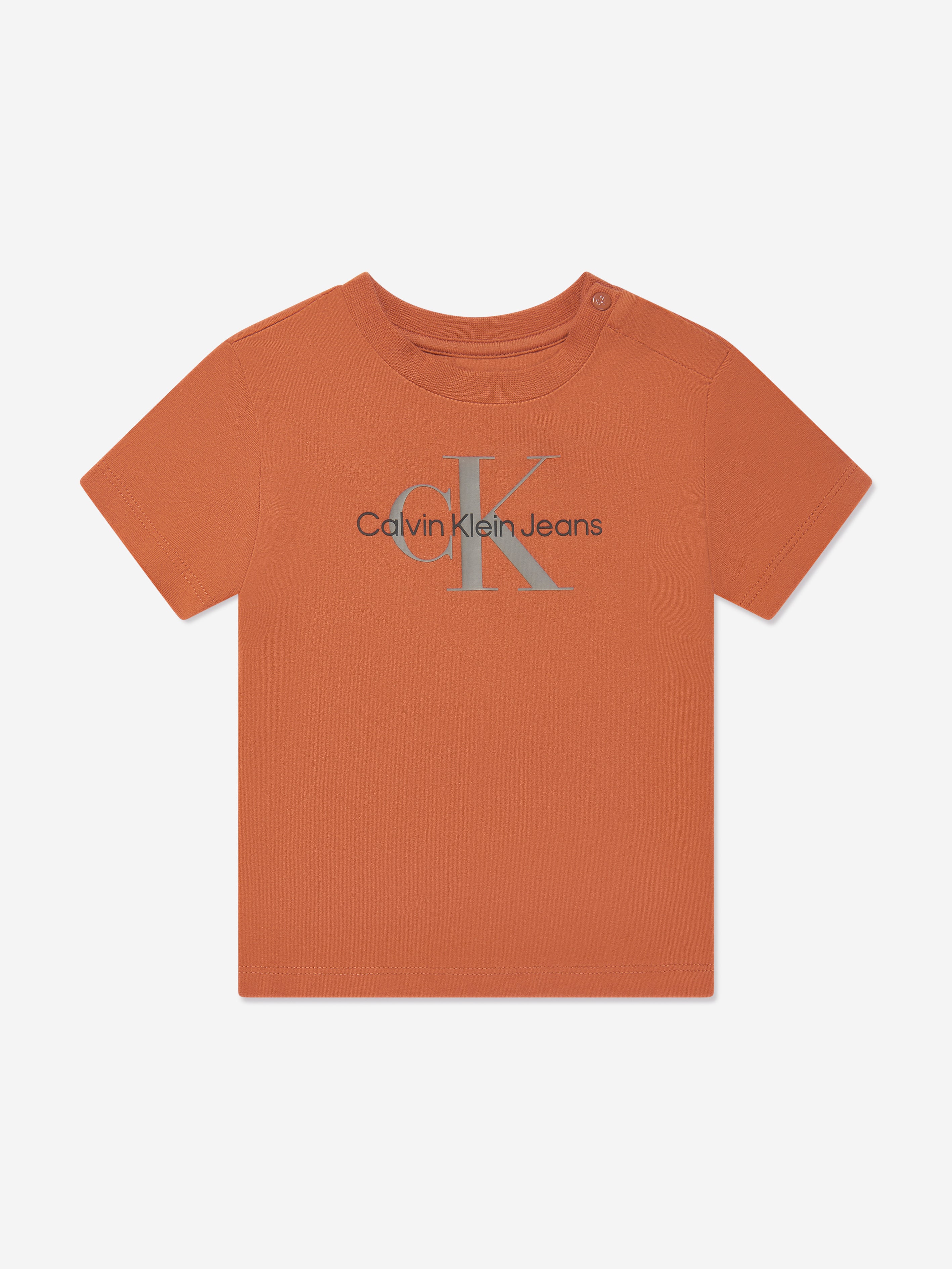 Calvin Klein Jeans Baby Monogram T-Shirt in Auburn | Childsplay Clothing