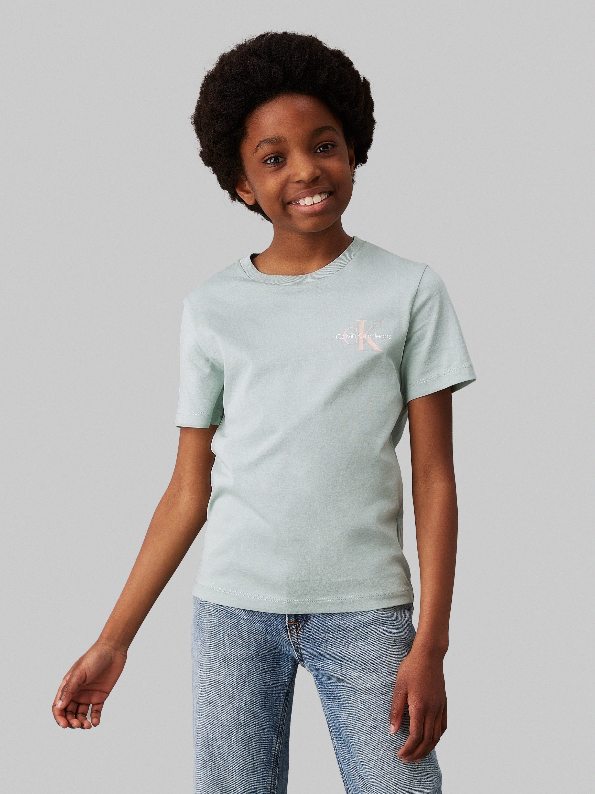 Calvin Klein Calvin Klein Kids Chest Monogram T-Shirt in Green