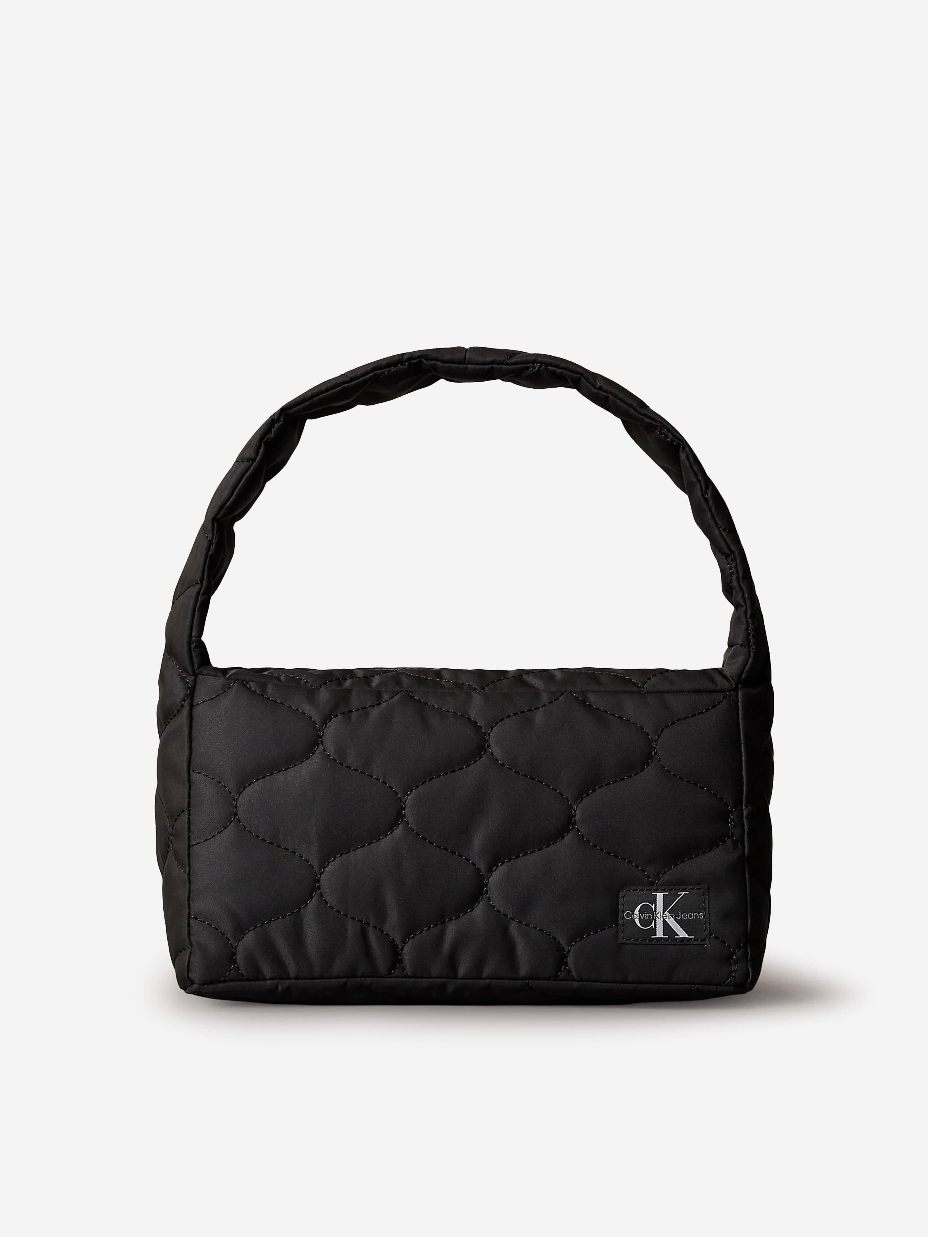 calvin klein quilted leather backpack Calvin Klein Girls Quilted Shoulder Bag in Black (25cm)