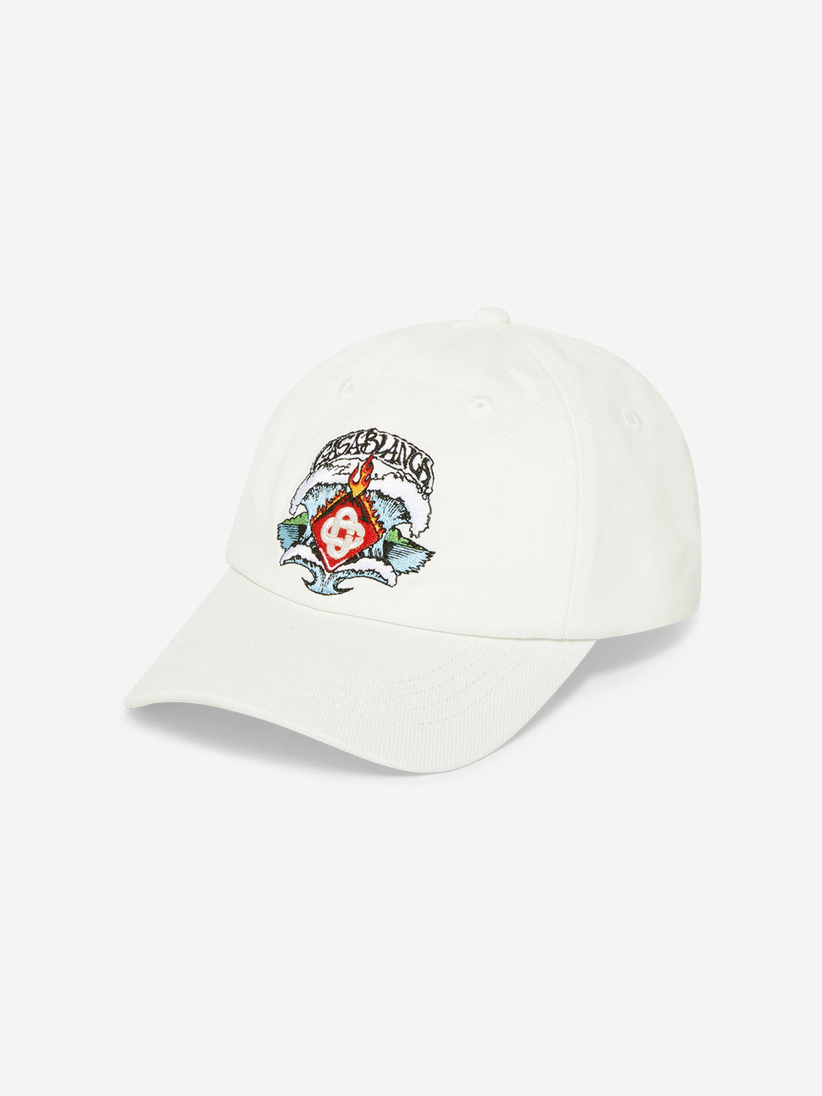 Casablanca Kids Waves Cap in White | Childsplay Clothing display picture 2