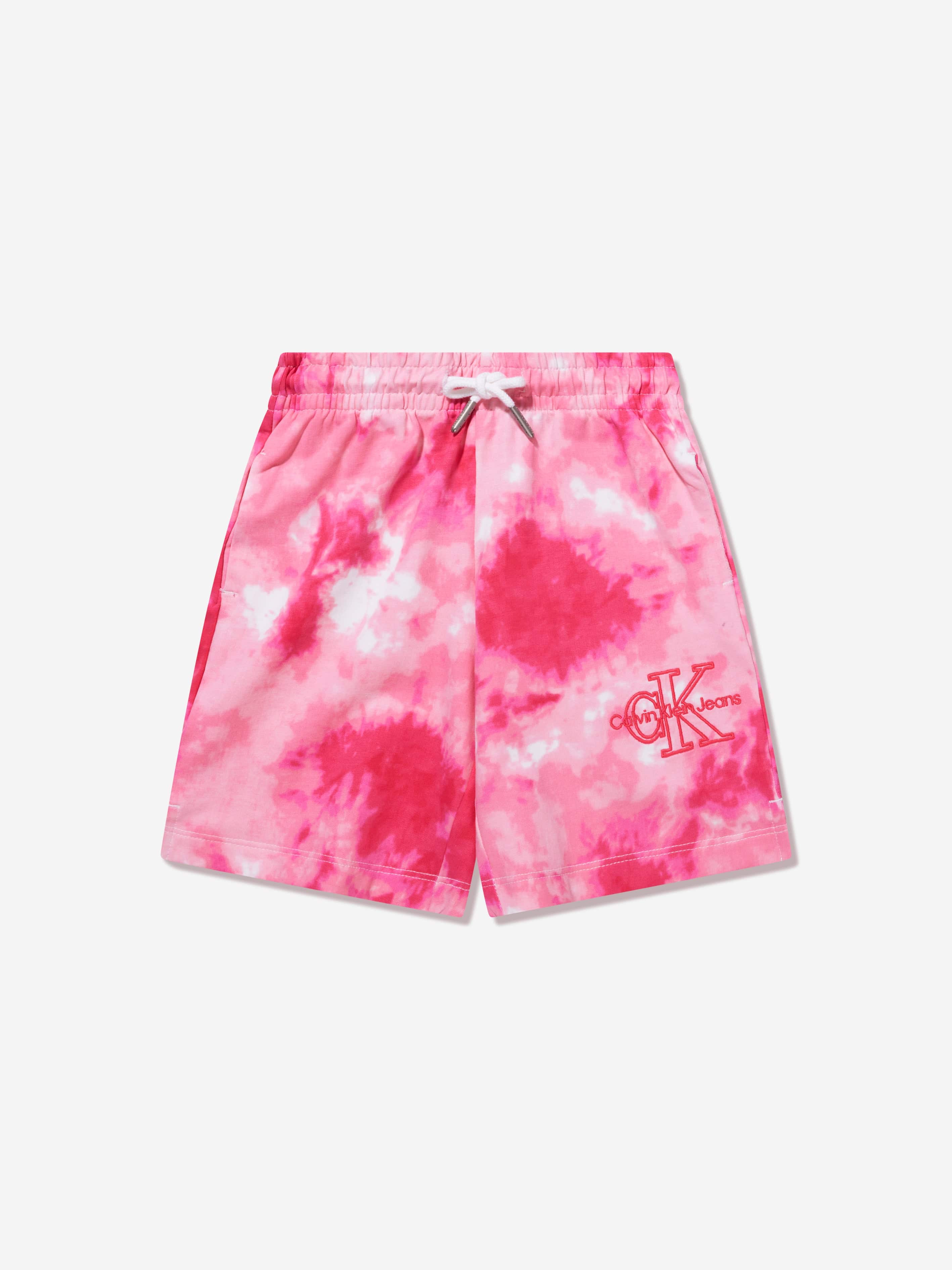 Calvin Klein Calvin Klein Girls Tie Dye Shorts in Pink