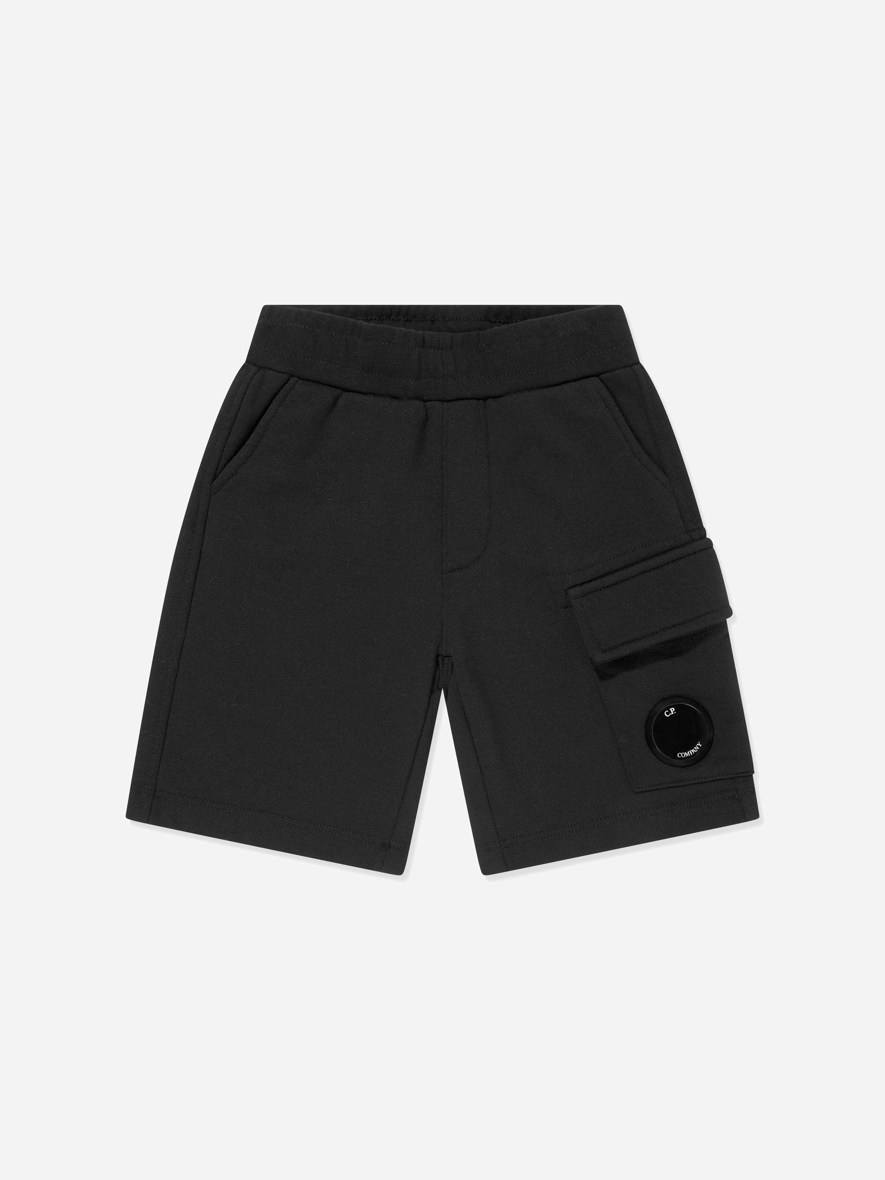 パンツ C.P. Company Lens Shorts Black S C.P. Company Boys Lens Pocket Shorts in Black | Childsplay Clothing
