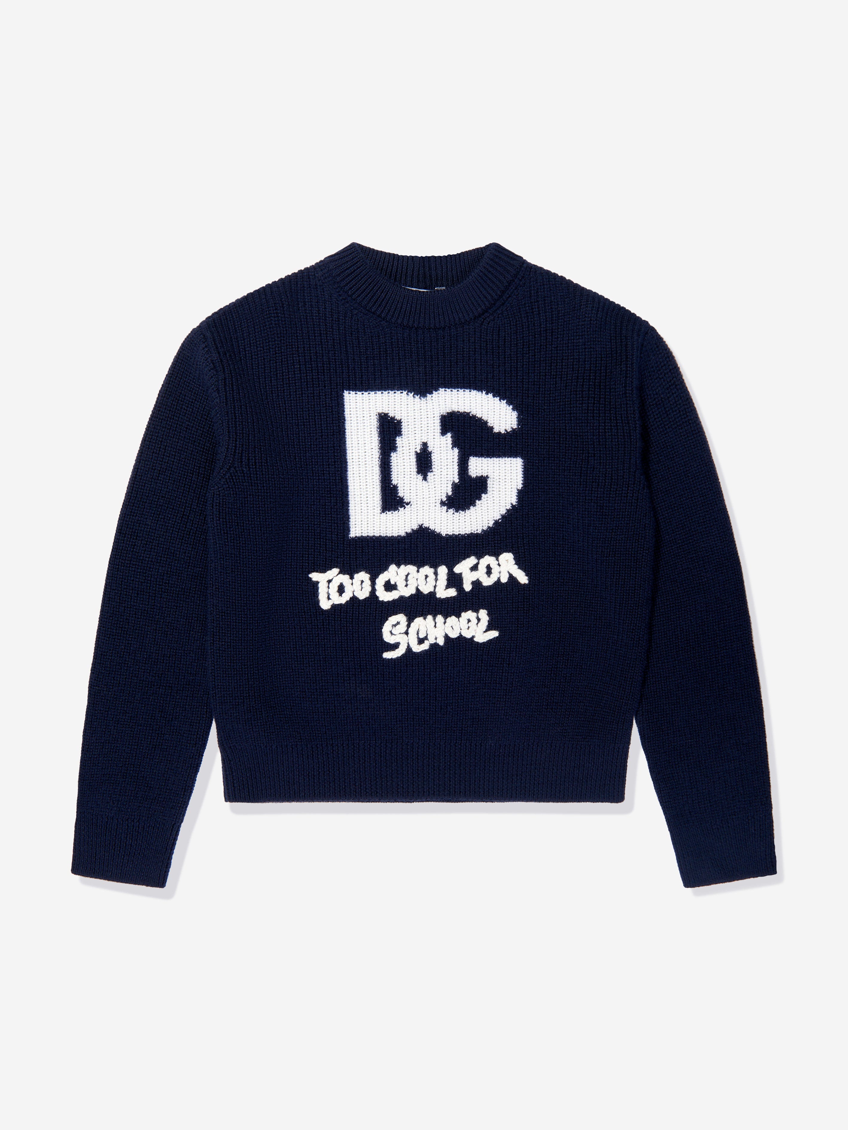 Logo Dolce And Gabbana Sweater Dolce Gabbana Round-neck Cotton