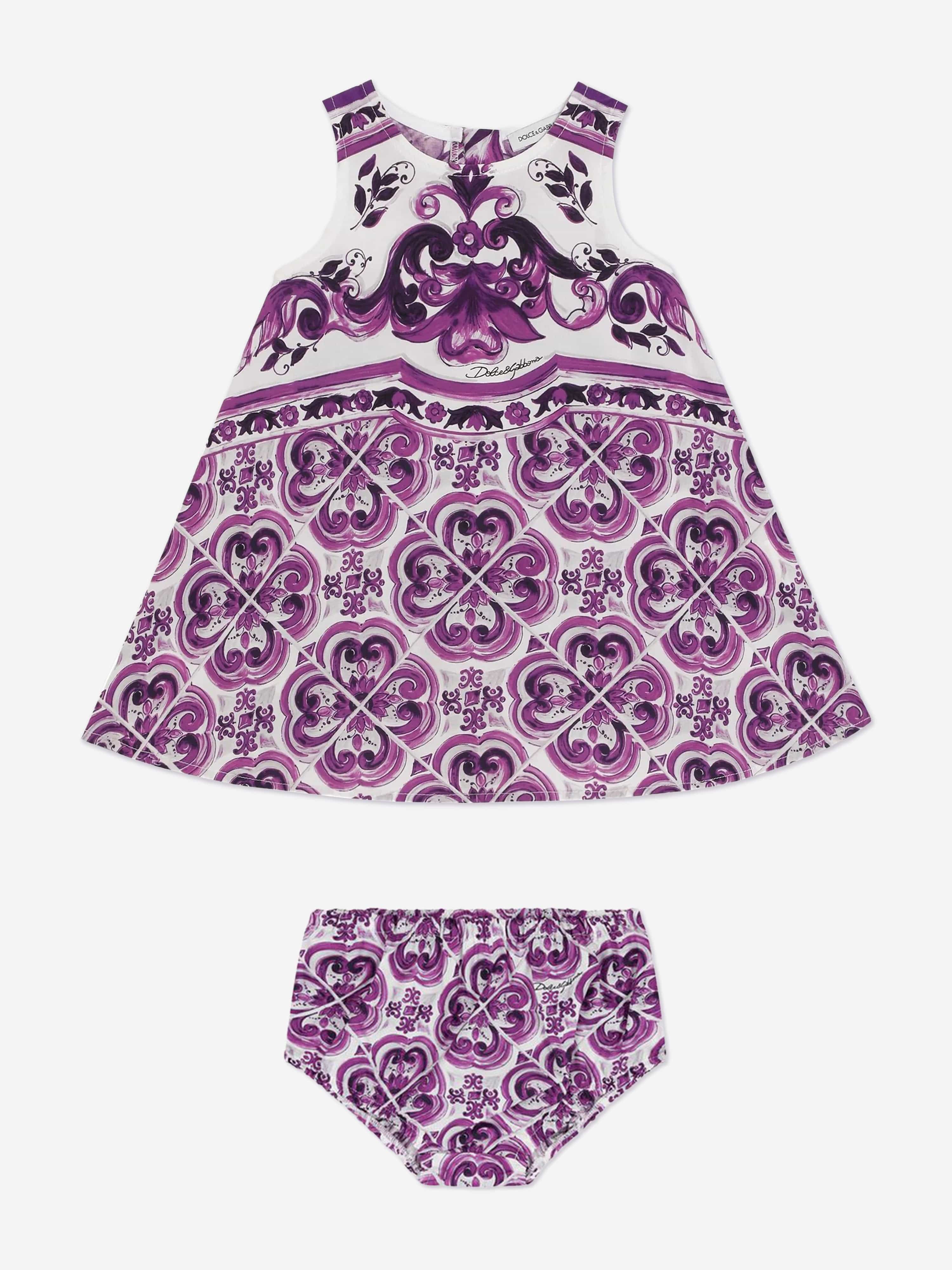 Dolce & Gabbana Kids Dolce & Gabbana Baby Girls Majolica Dress