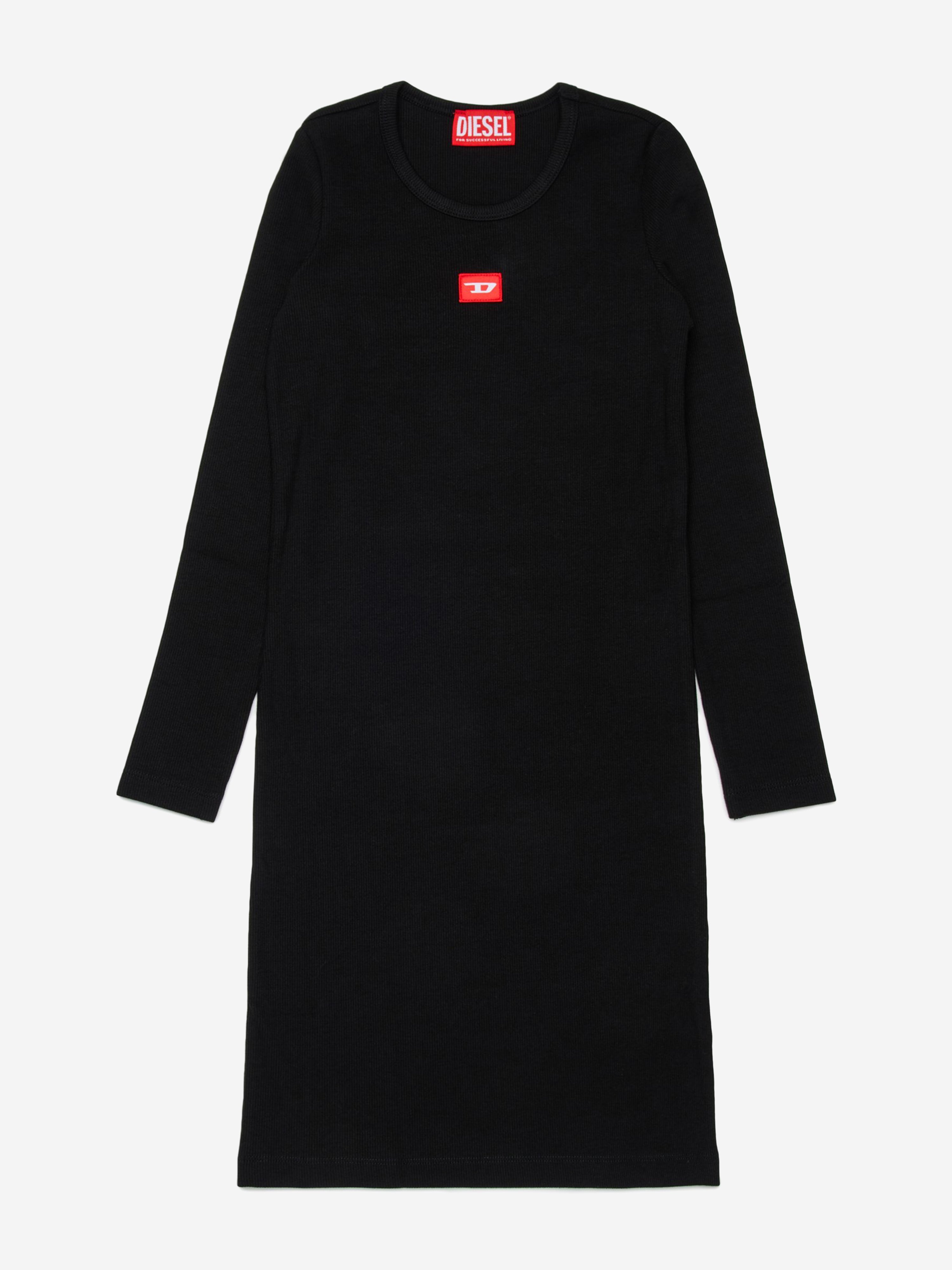 Diesel Girls Logo Sweater Dress in Black | Childsplay Clothing Diesel Girls Logo Sweater Dress in Black | Childsplay Clothing
