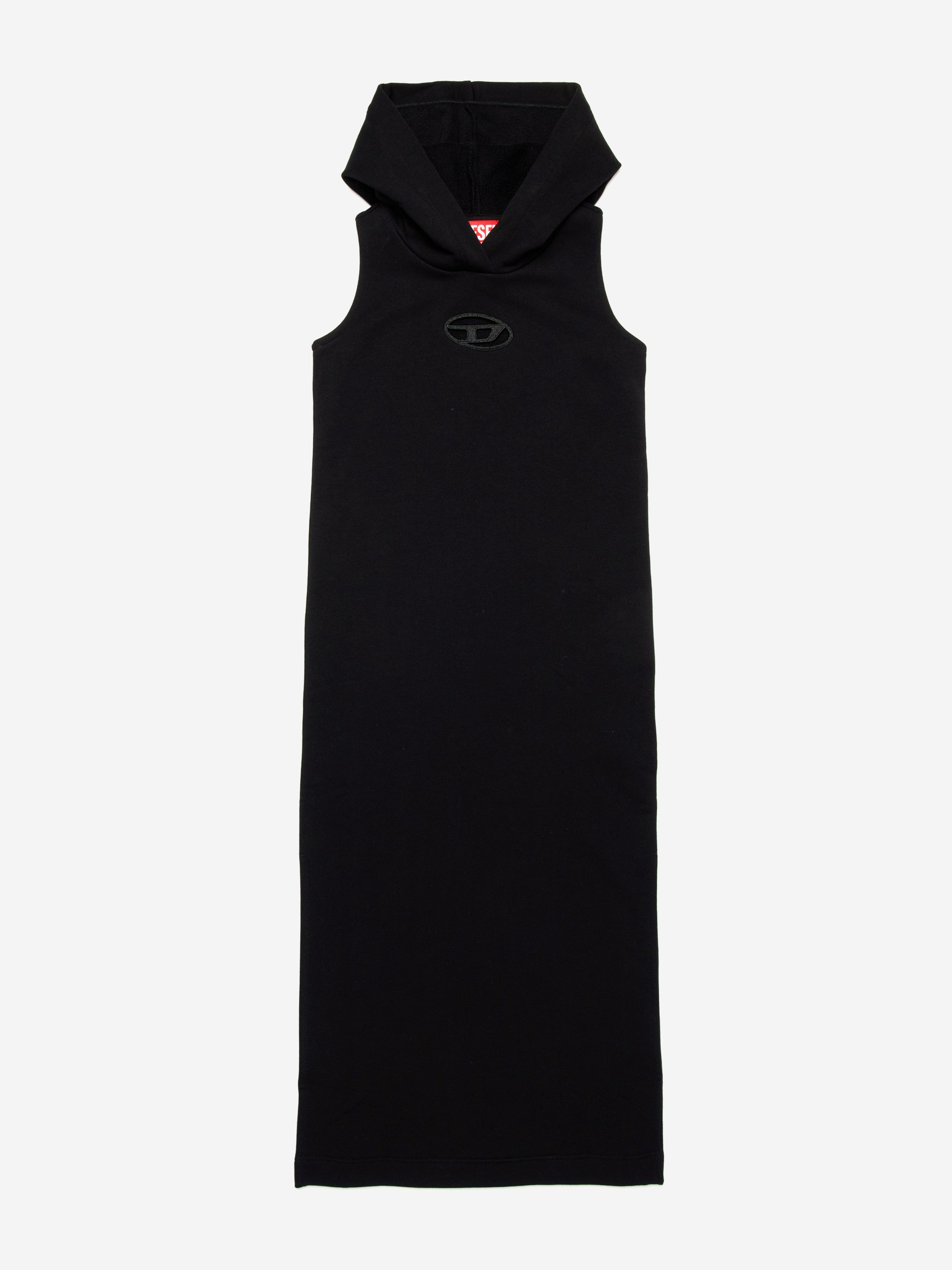 Diesel Girls Sleeveless Hooded Dress in Black | Childsplay Clothing