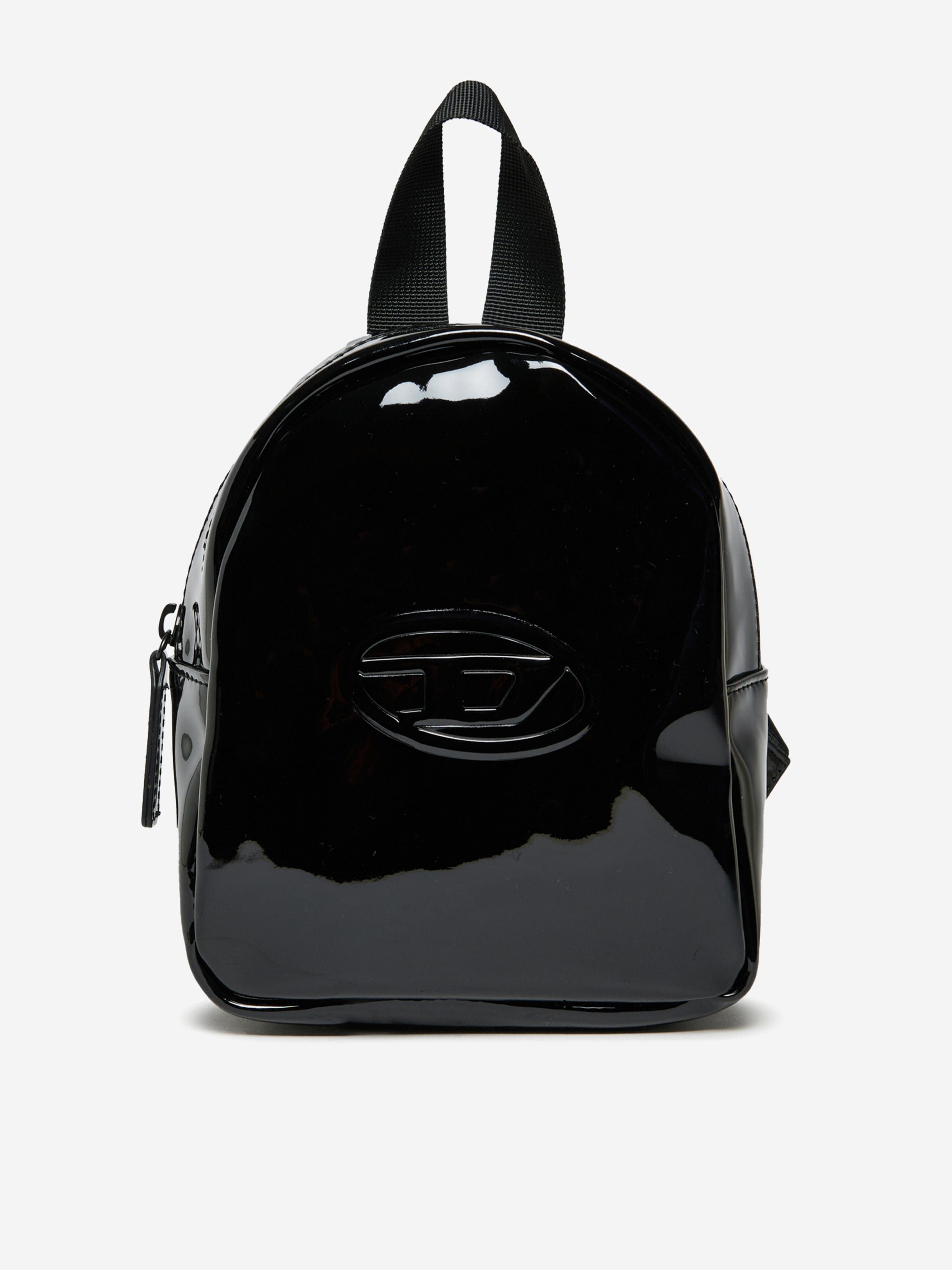 diesel leather backpack Diesel | Black Backpack for girl with logo