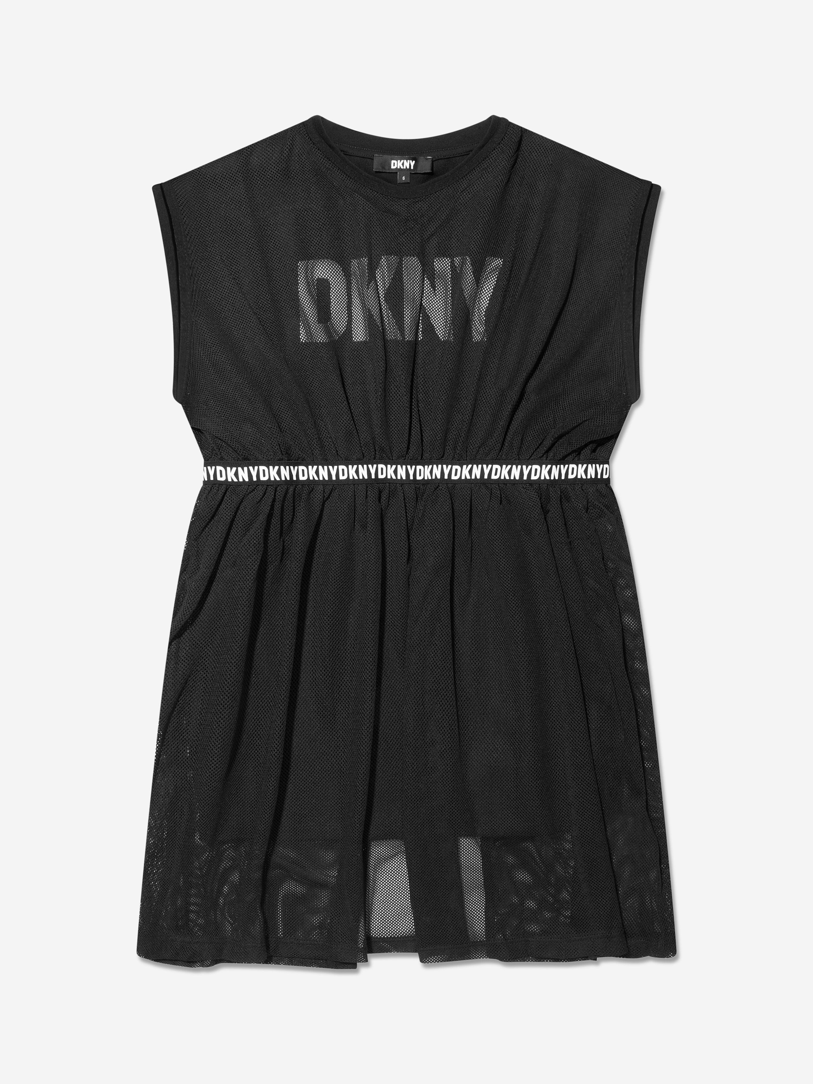 Dkny Girls 2-In-1 Milano Dress in Black 16 Yrs Dkny Girls 2-In-1 Milano Dress in Black 16 Yrs