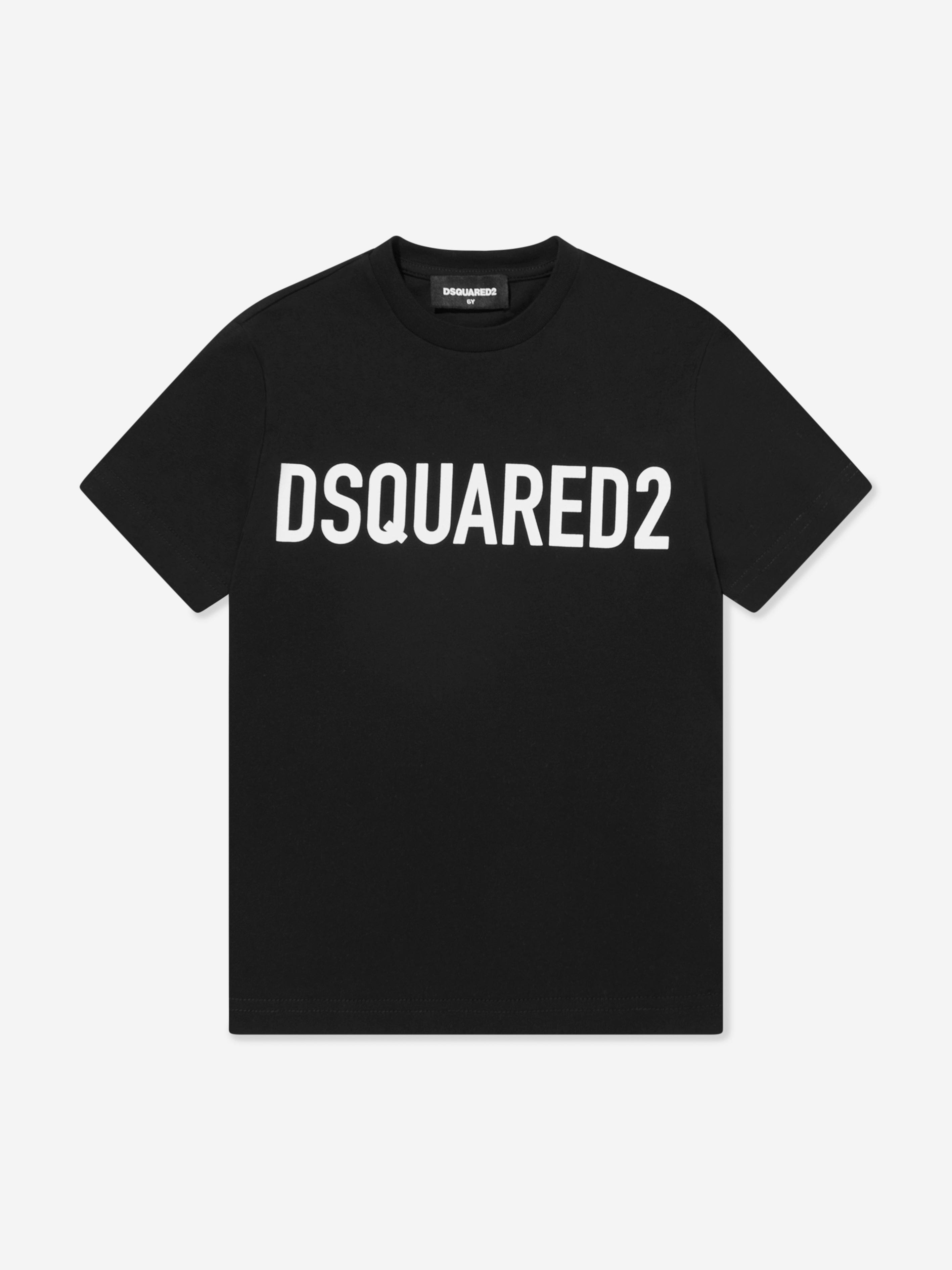 Dsquared2 Kids Dsquared2 Kids Logo Print T-Shirt in Black