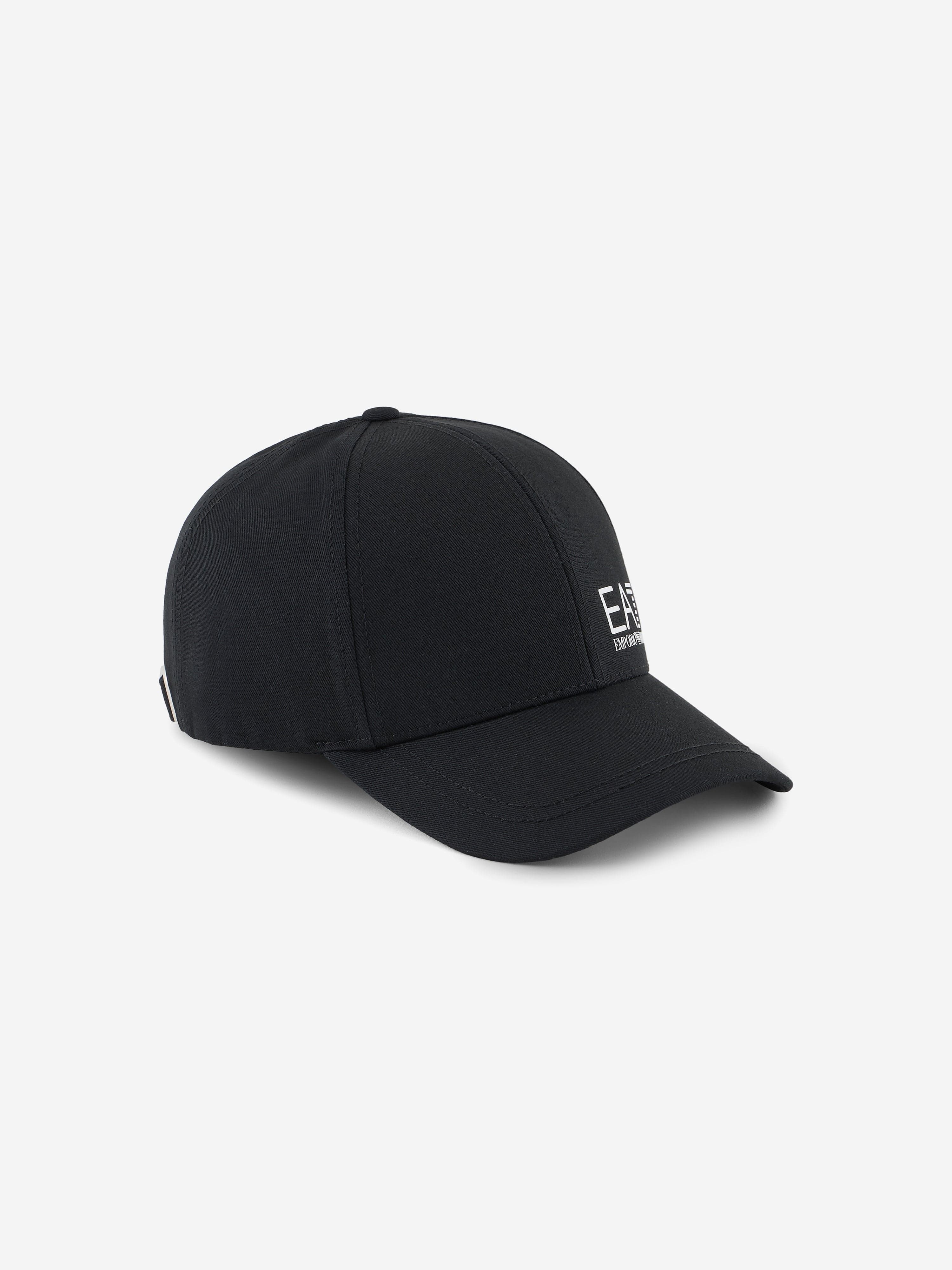 EA7 Emporio Armani Boys Logo Cap in Black | Childsplay Clothing