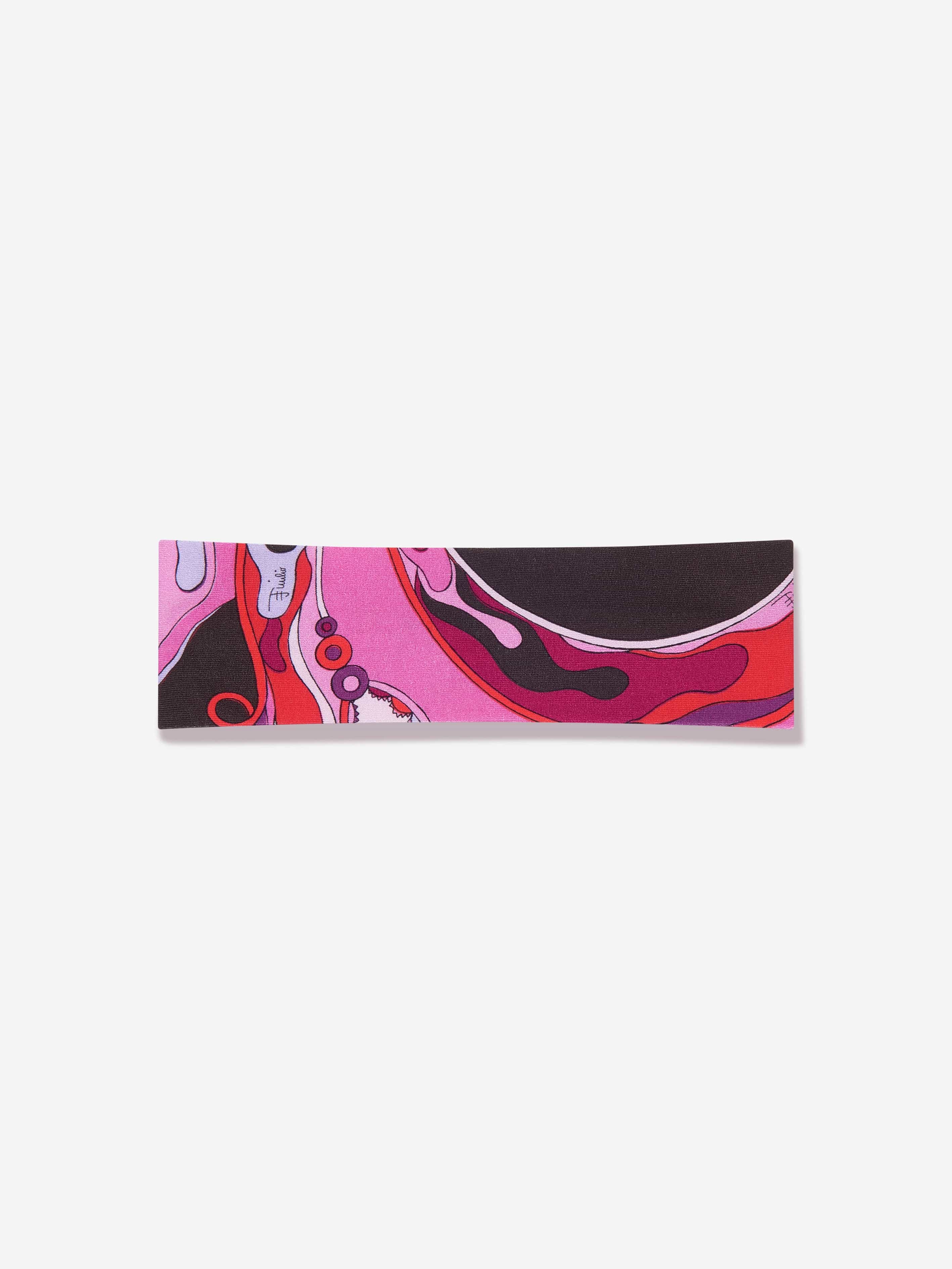 PUCCI Girls Orchidee Print Headband in Pink | Childsplay Clothing