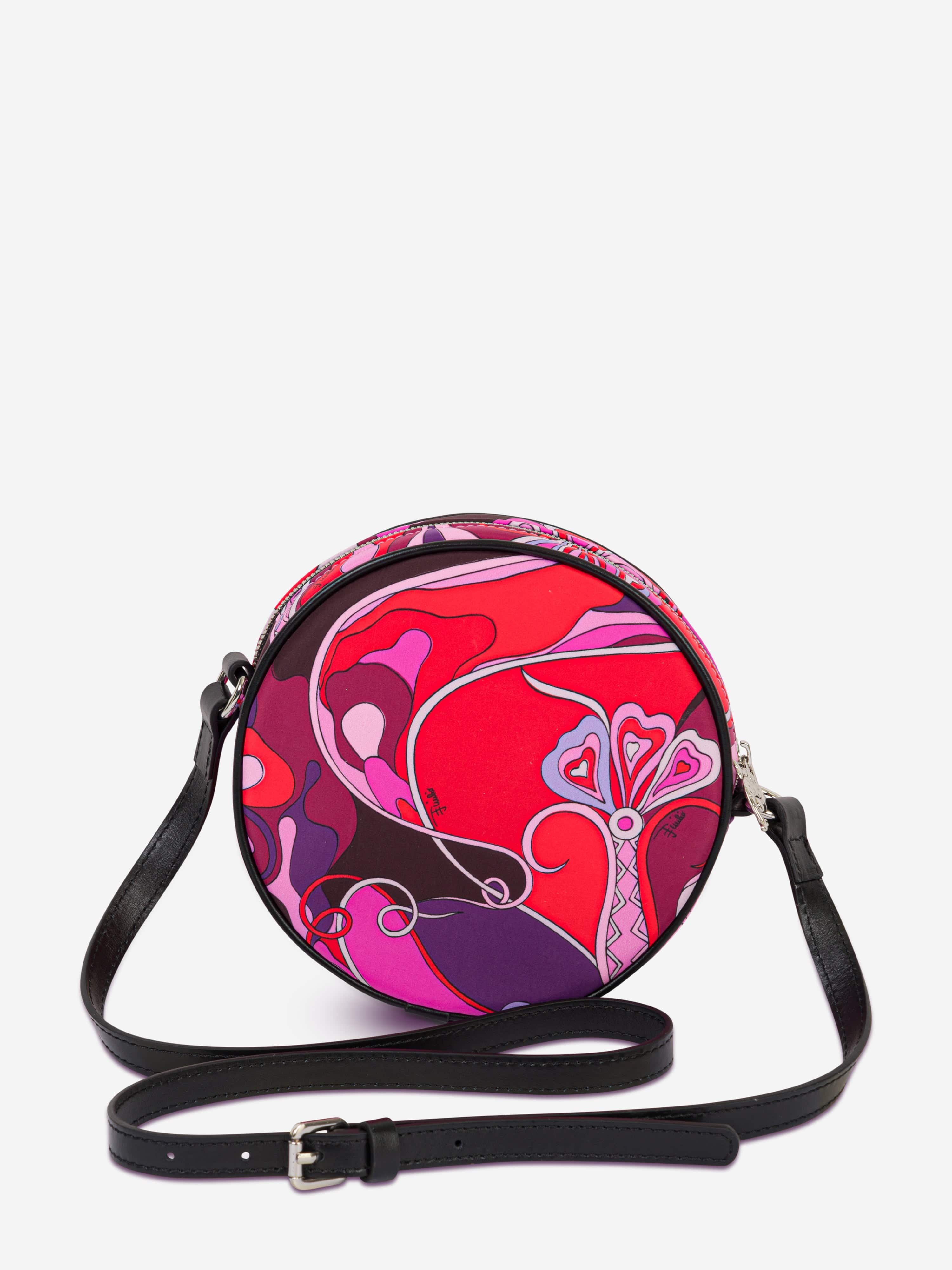 PUCCI Girls Orchidee Round Crossbody Bag in Pink PUCCI Girls Orchidee Round Crossbody Bag in Pink