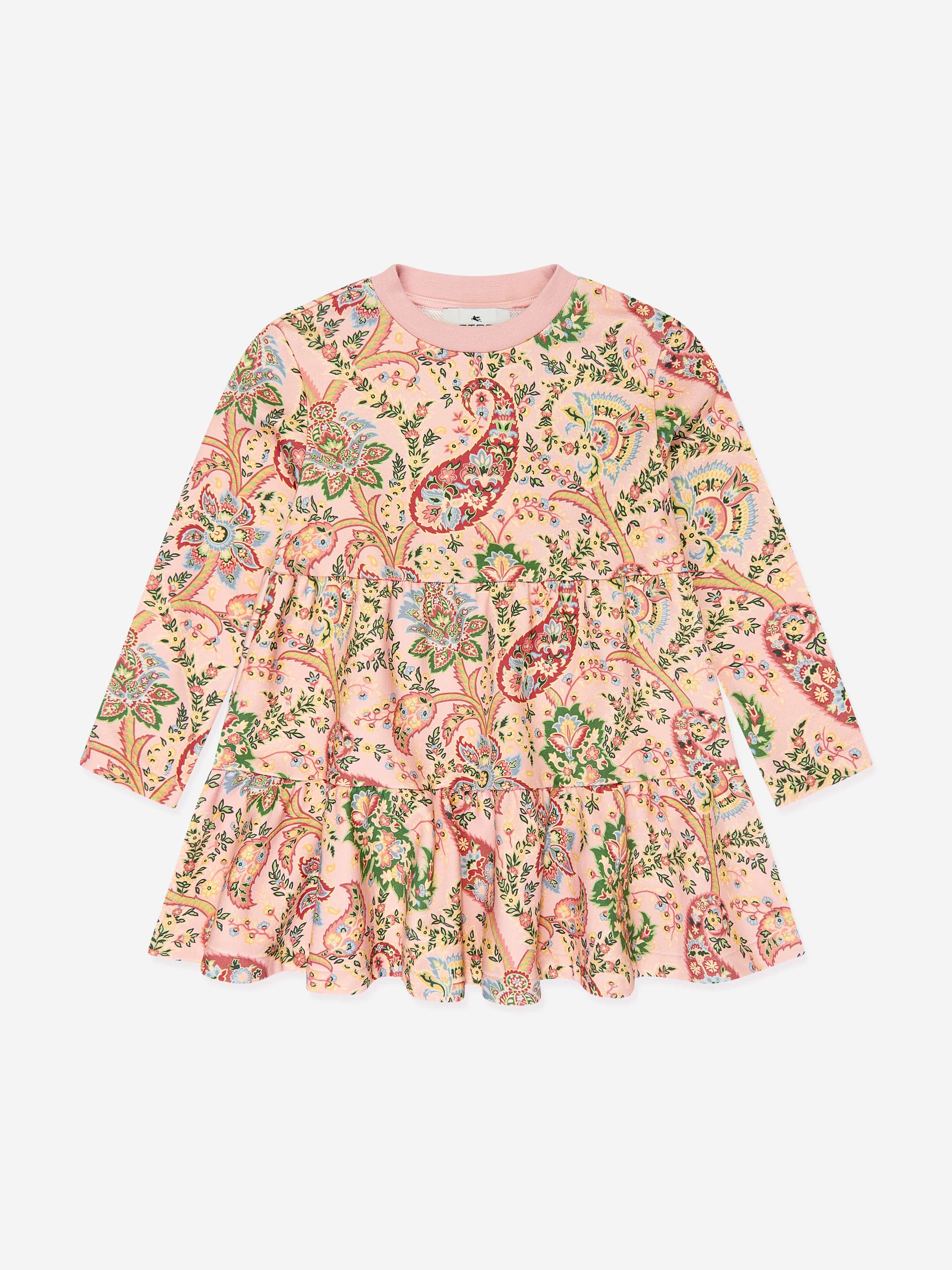 Etro Girls Paisley Print Dress in Multicolour 12 Yrs Multicoloured