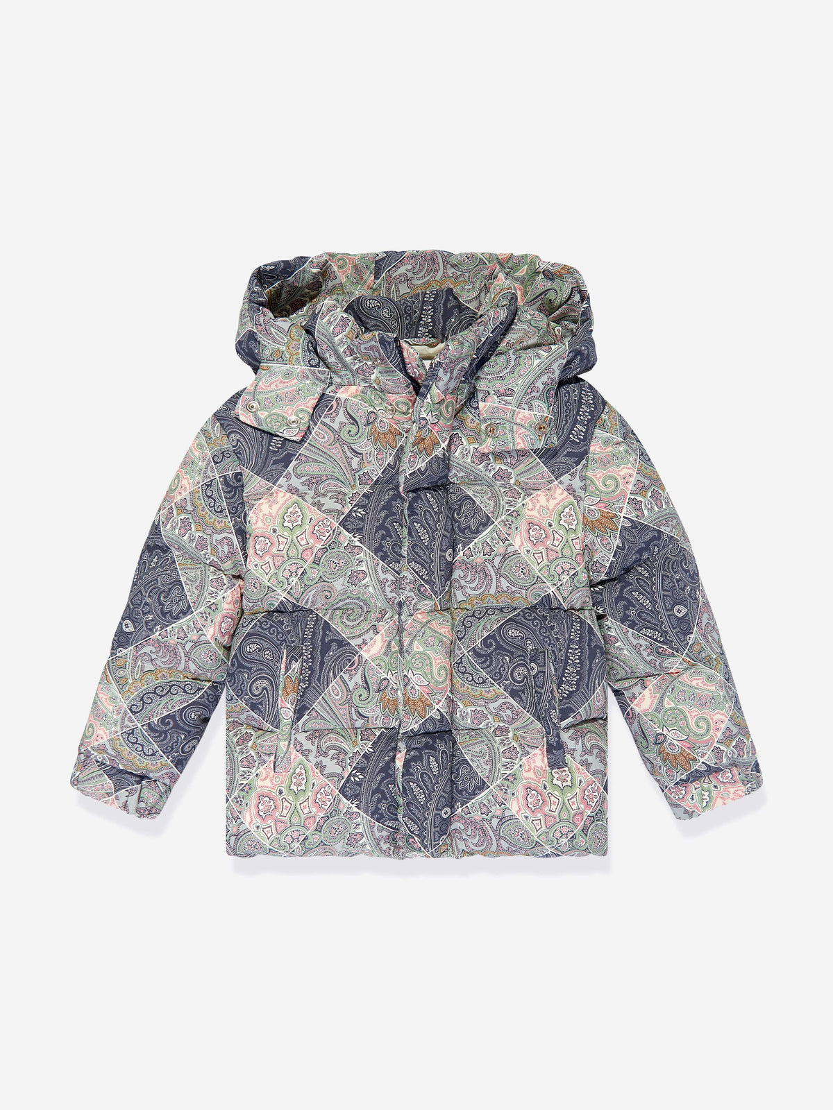 Etro Kids Paisley Puffer Jacket in Blue | Childsplay Clothing