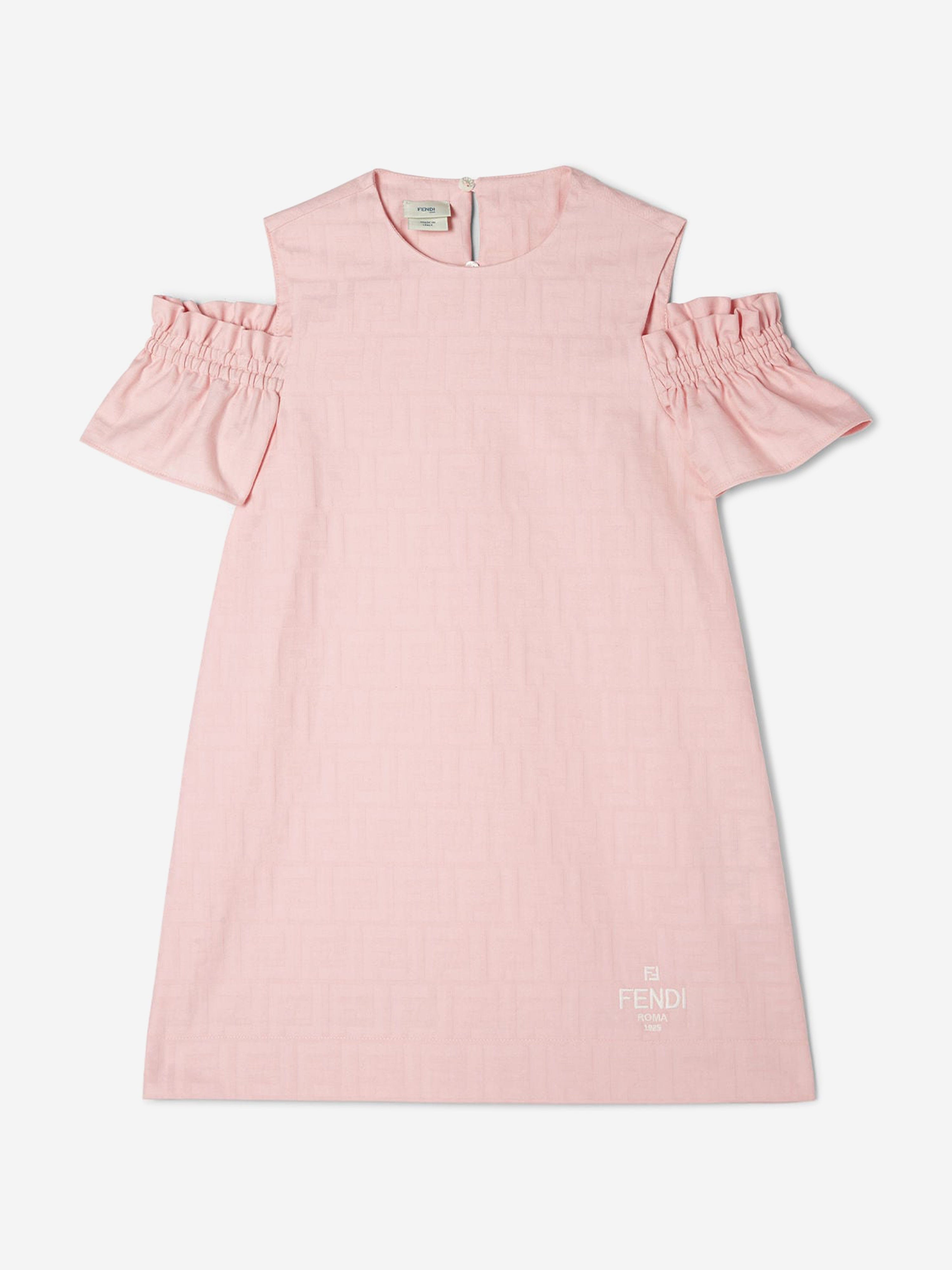 open lace back dress Fendi light pink FF sleeveless dress - BOPF main image 0
