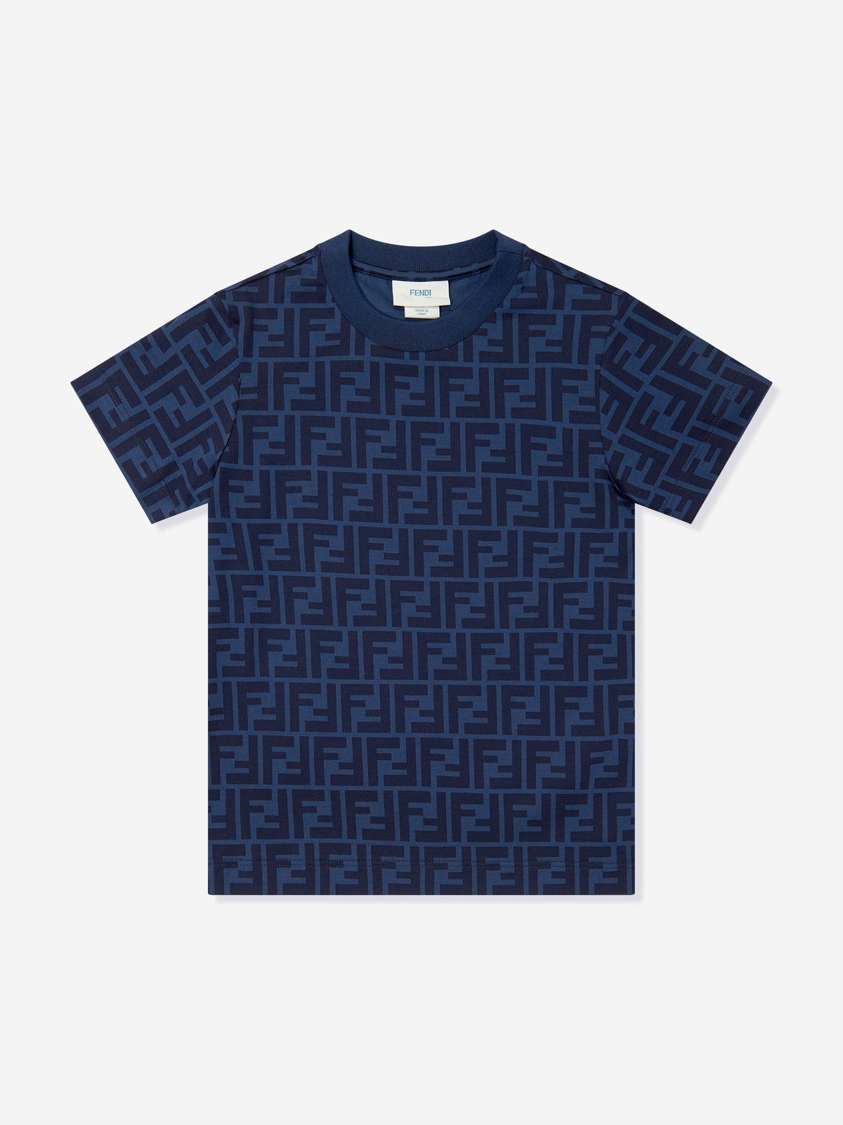 Fendi Kids FF Logo T-Shirt in Navy | Childsplay Clothing