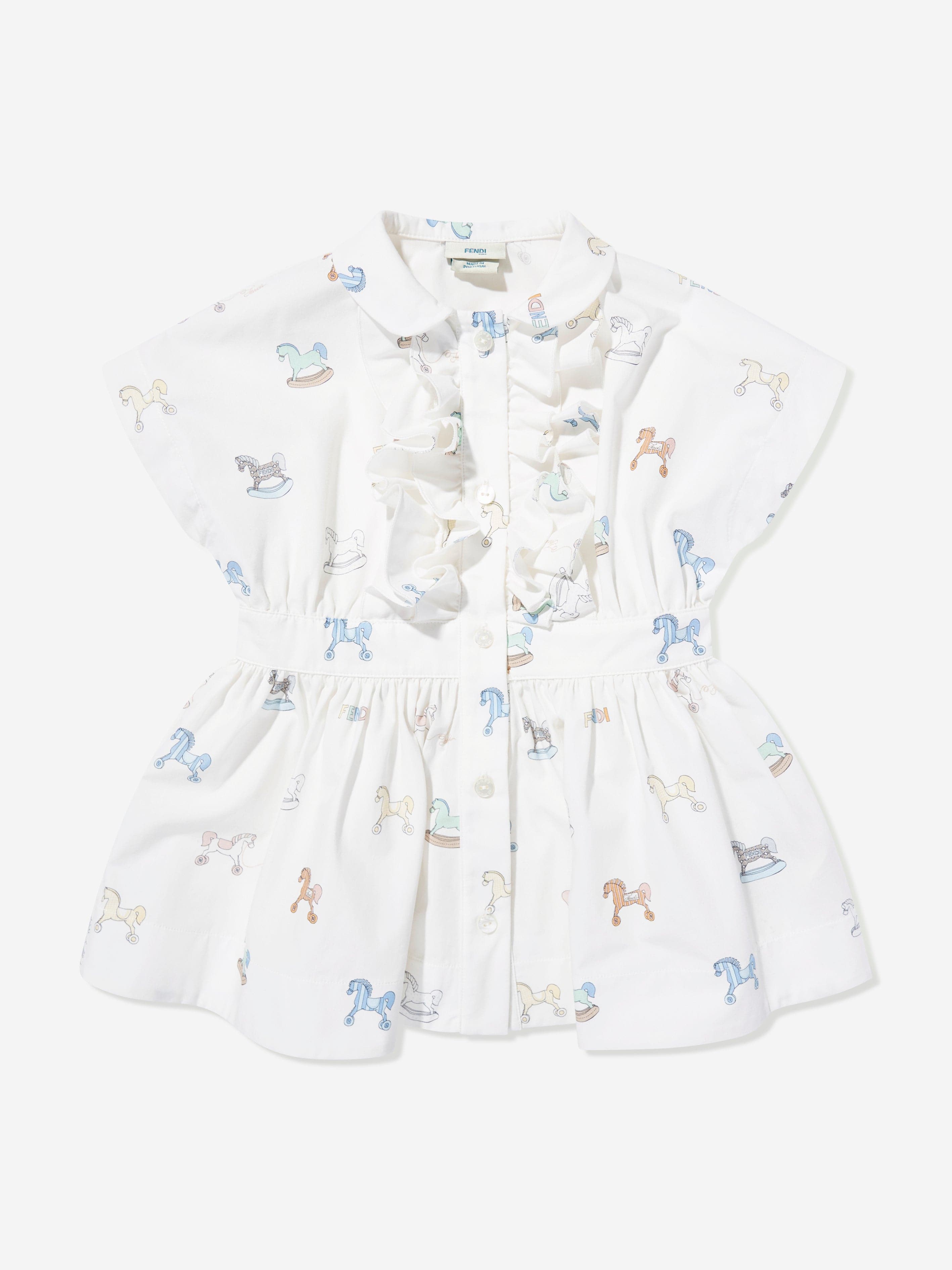 fendi white shirt dress Dress - White