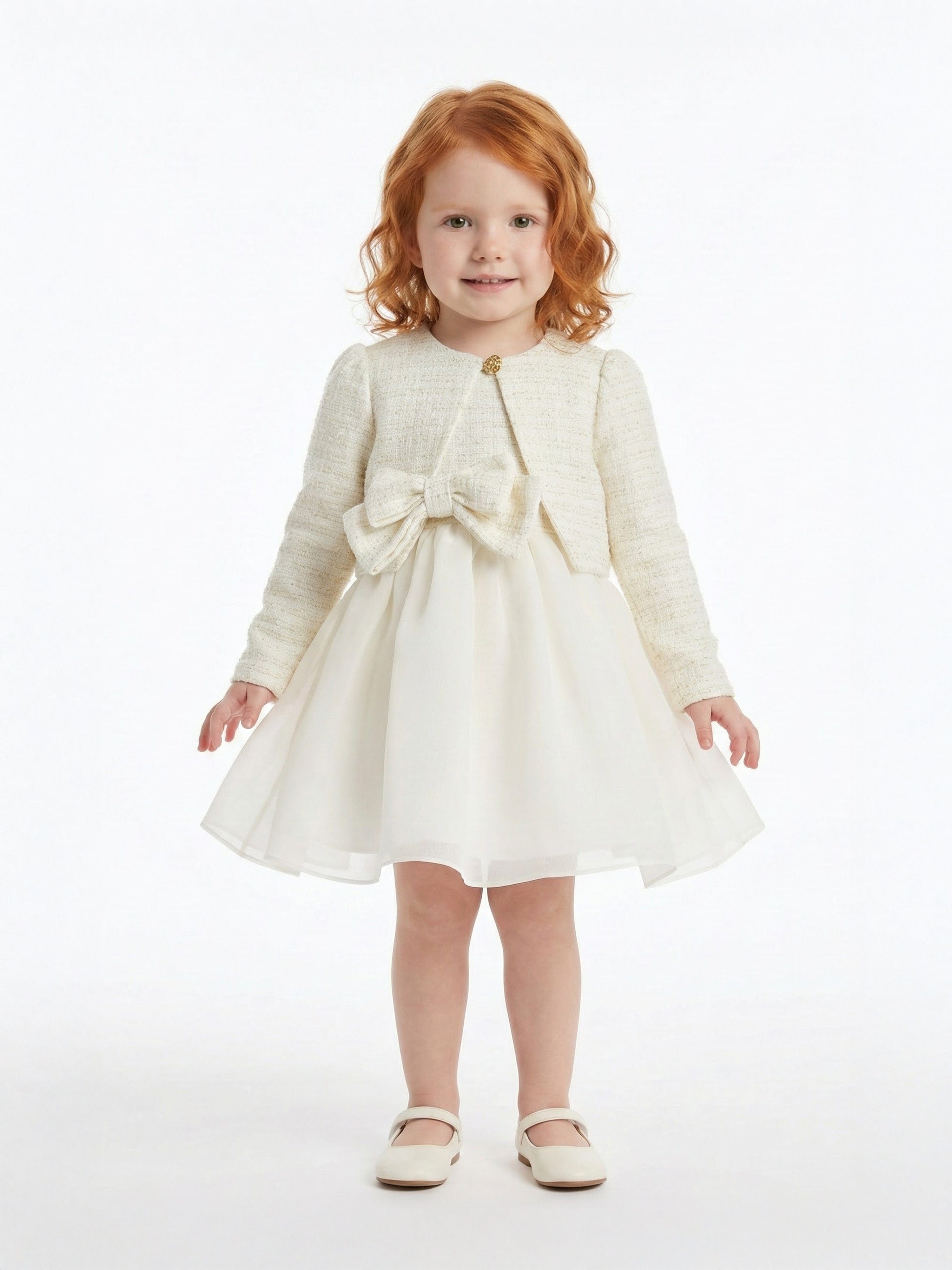 ivory dress baby girl Boho wedding flower girl dress, Ivory baby girl dress, Beach flower girl  dress, Fall wedding, Junior bridesmaid dress