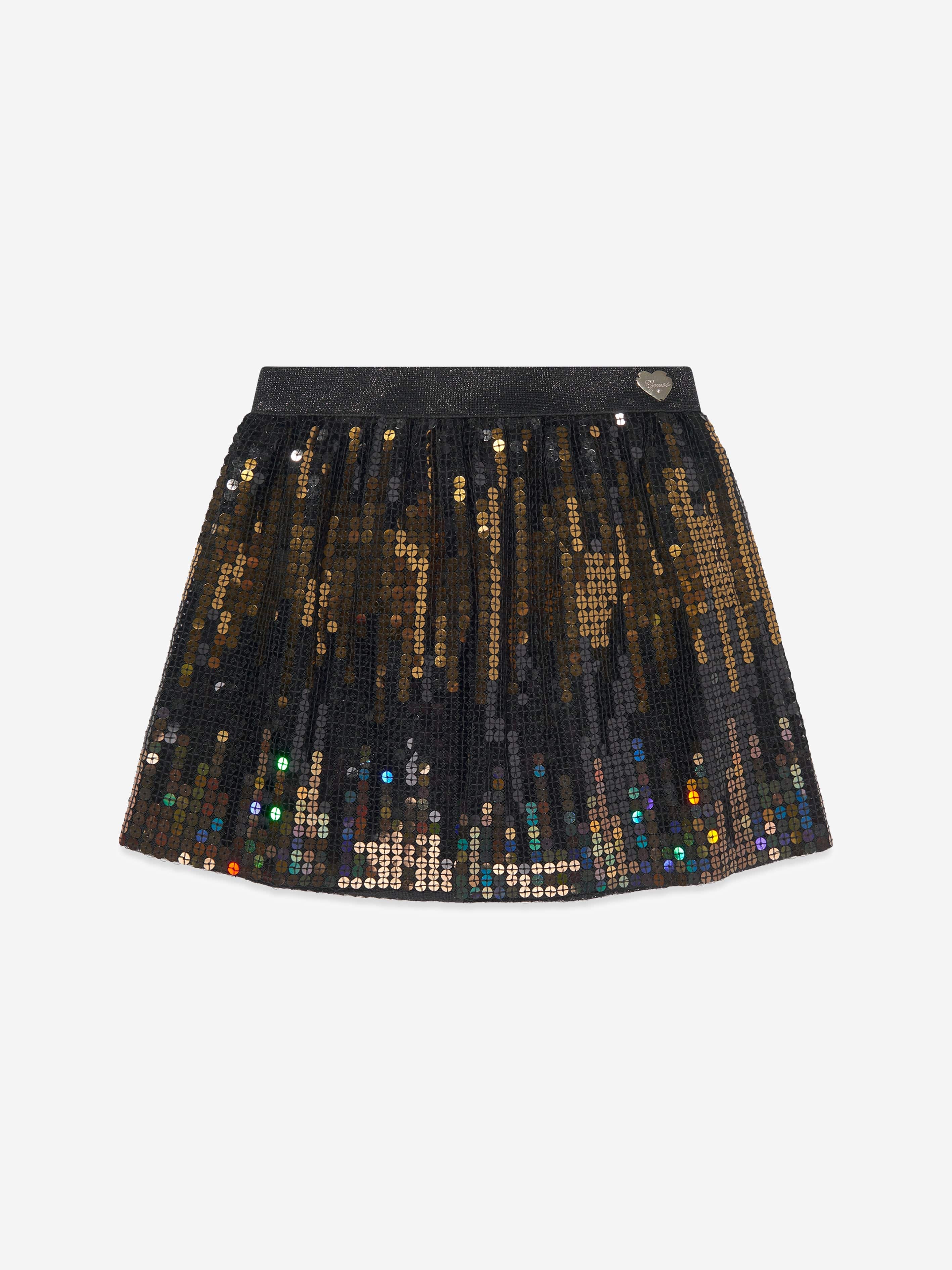 Guess Guess Girls Sequin Mini Skirt in Black Childsplay Clothing