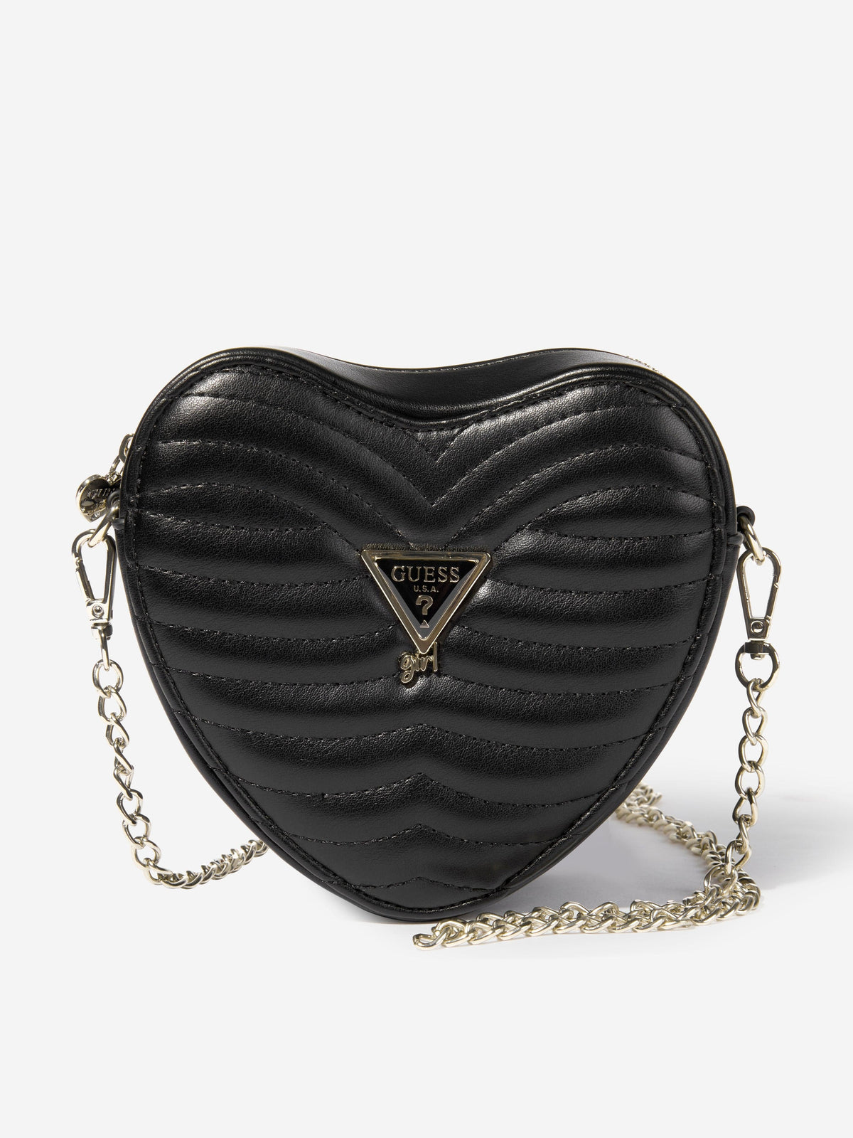 Guess Girls Heart Crossbody Bag in Black (16cm) | Childsplay 