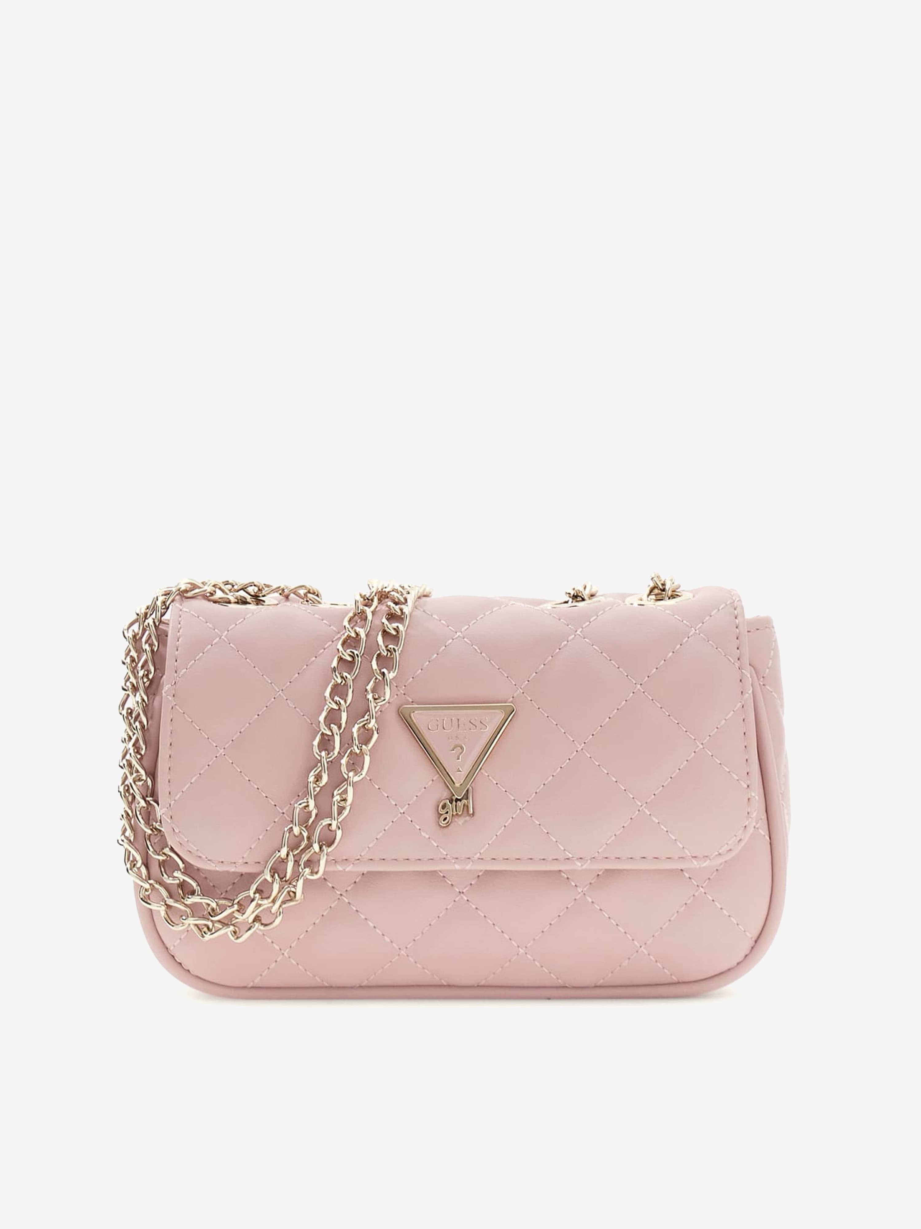Guess Girls Mini Convertible Crossbody Bag in Pink 19cm | Designer Girls' Bag