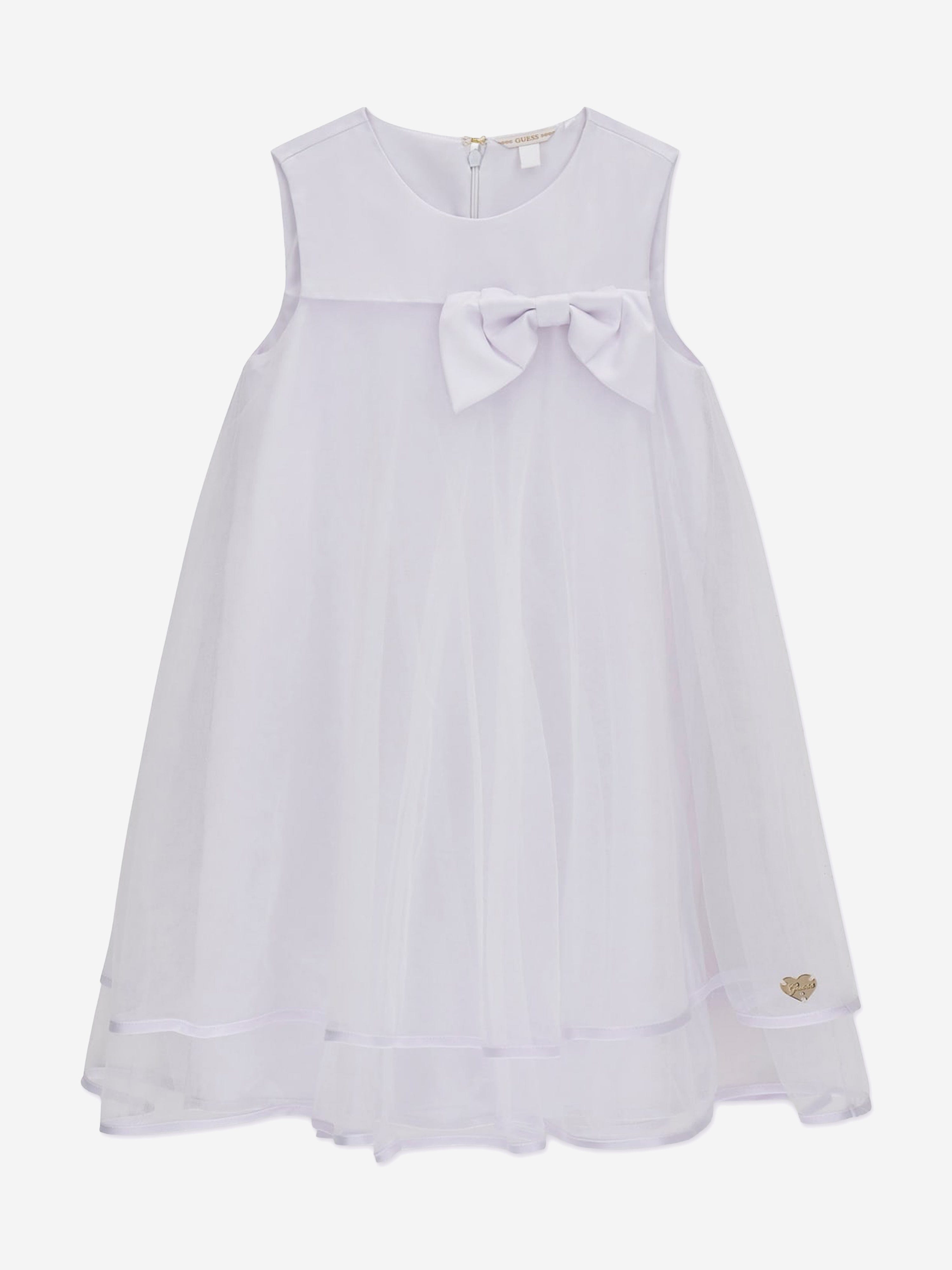 guess ladies dress Guess Girls Bow Ceremony Dress in White