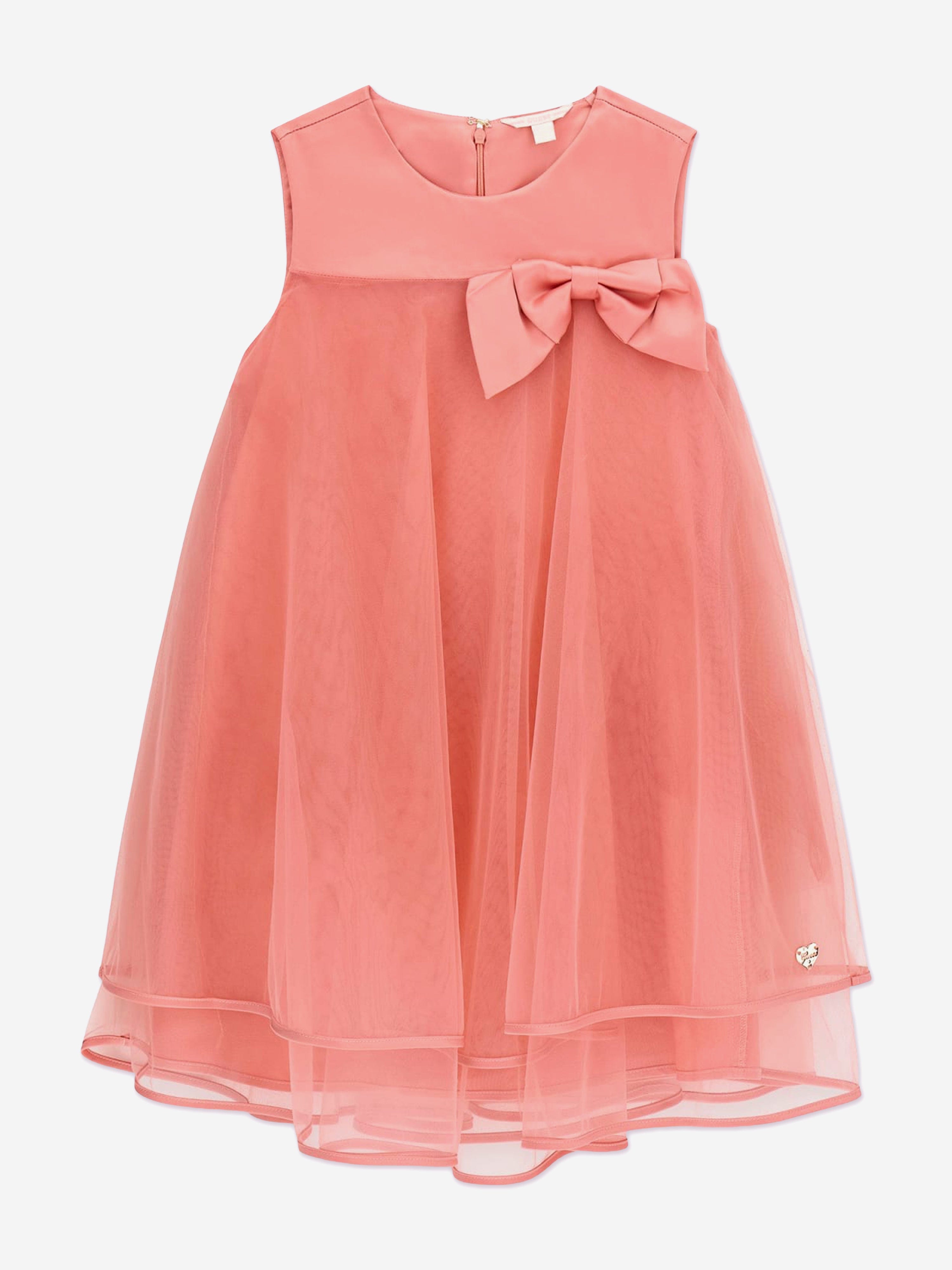 Guess Girls Bow Ceremony Dress in Pink | Childsplay Clothing Guess Girls Bow Ceremony Dress in Pink | Childsplay Clothing