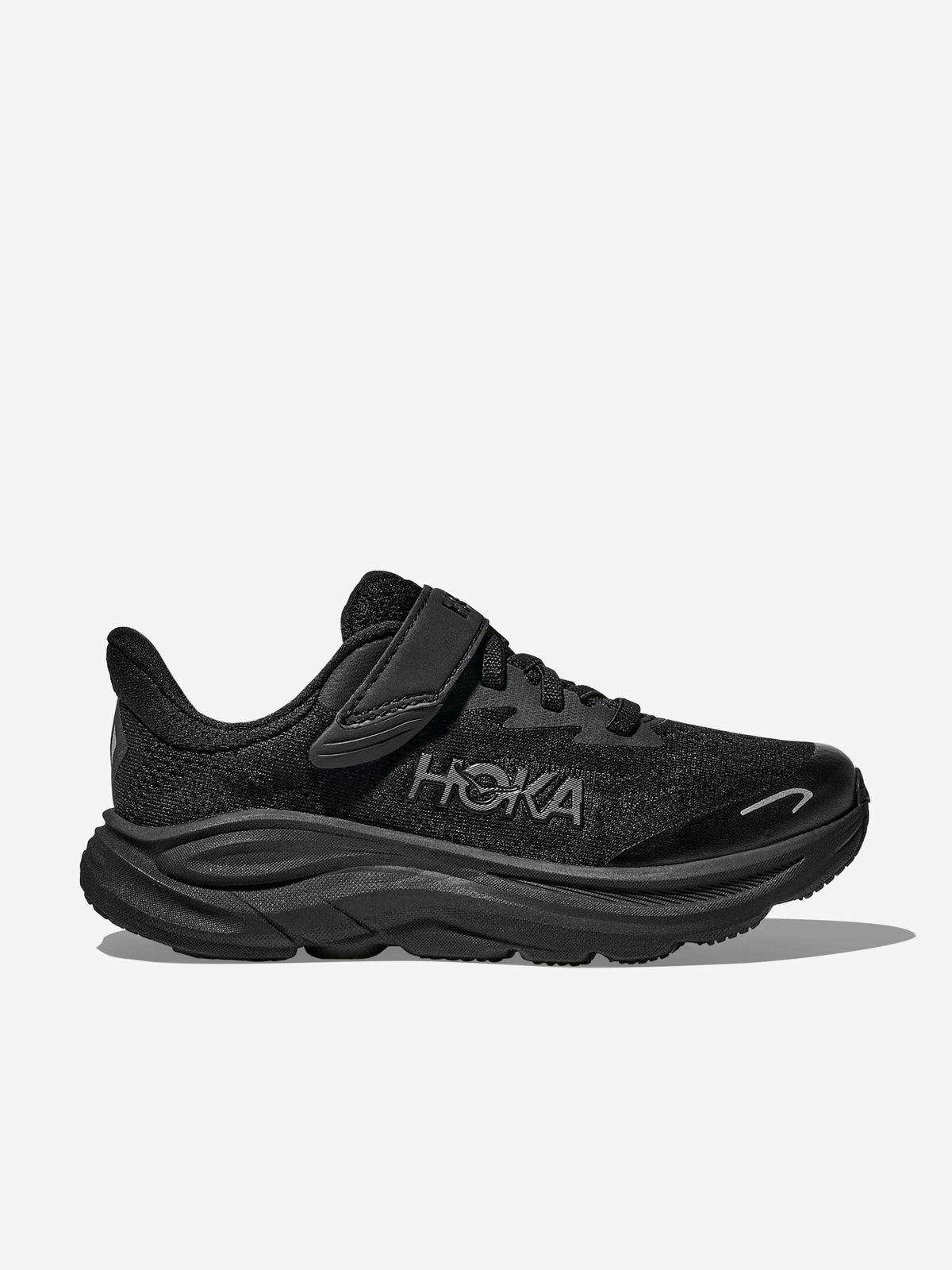 Hoka Kids Black and White Sneakers HOKA Clifton 10 Junior Black/White – Holabird Sports main image 3