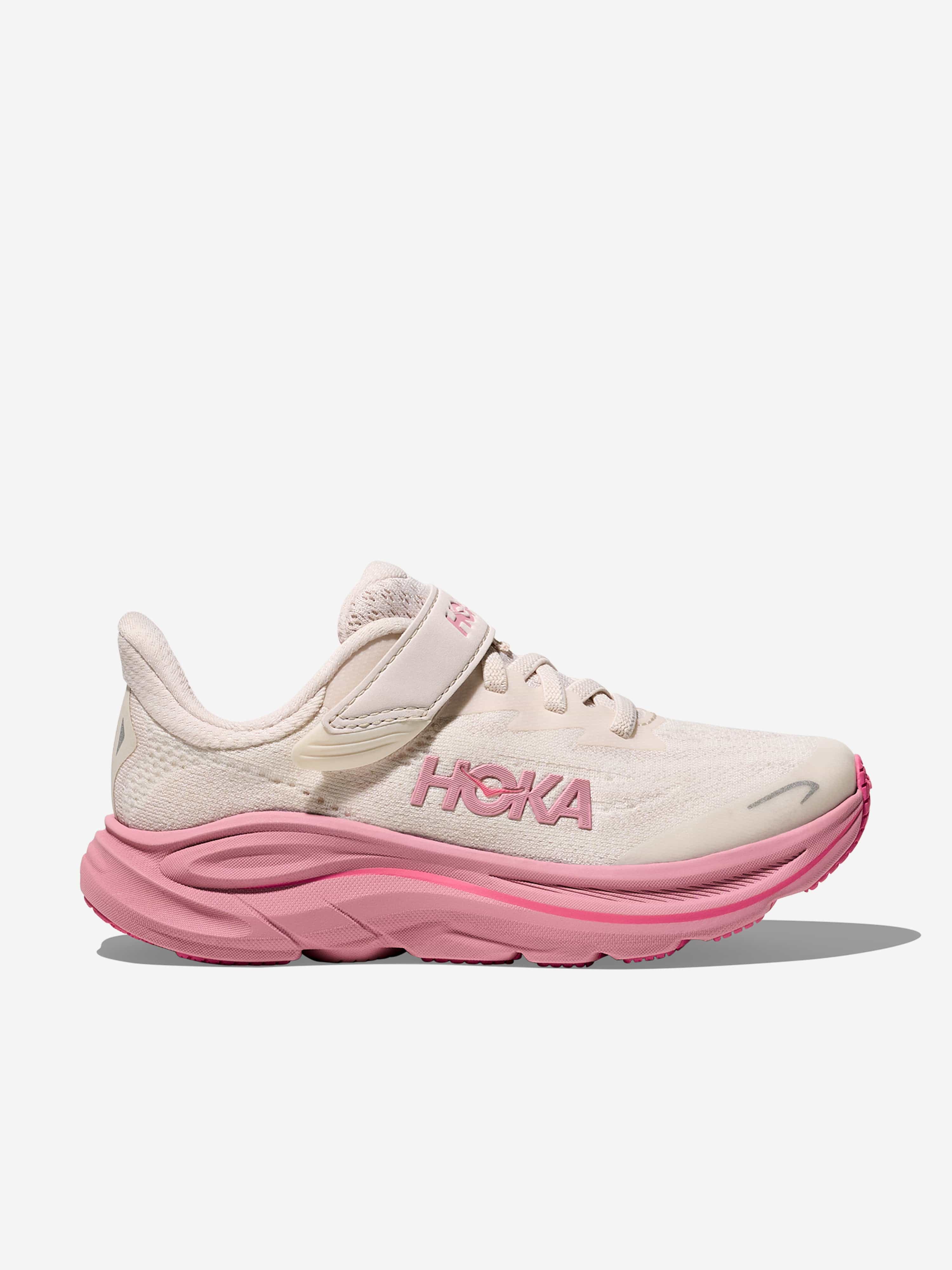 HOKA Girls Clifton 10 Trainers in Pink | Childsplay Clothing