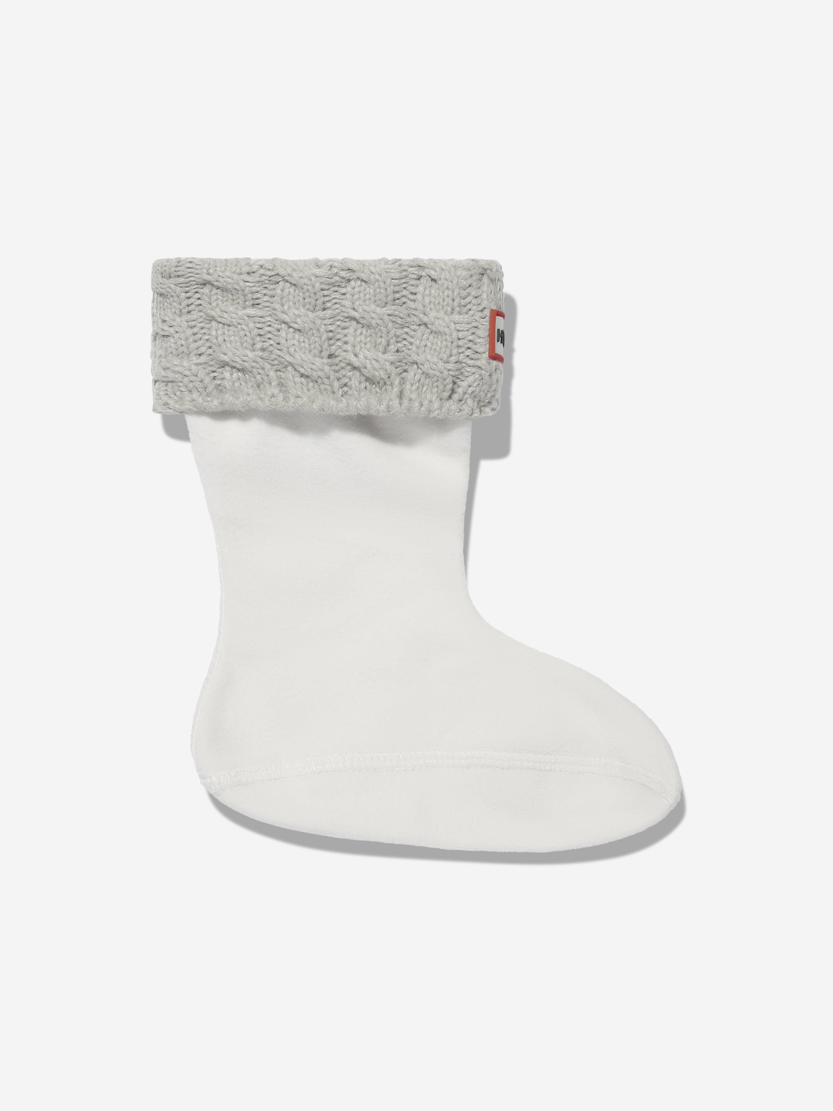 Hunter Hunter Kids Recycled Stitch Cable Boot Socks in Grey